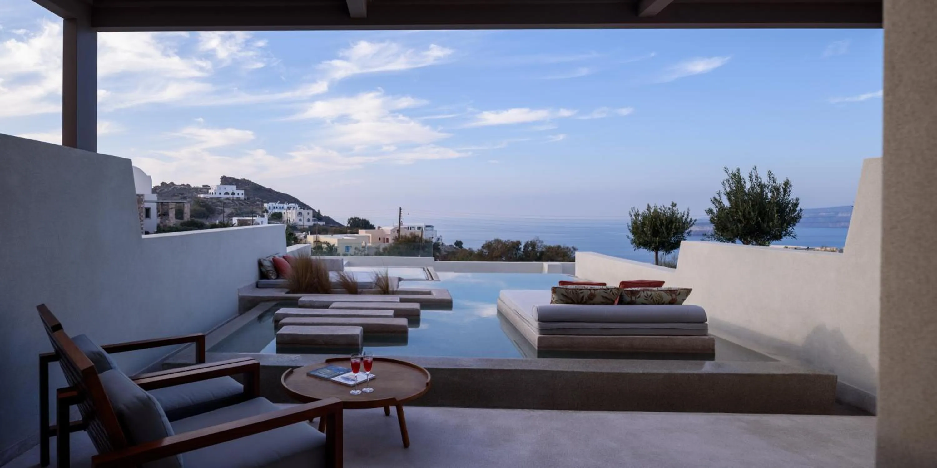 Patio in Potnia Theron Suites