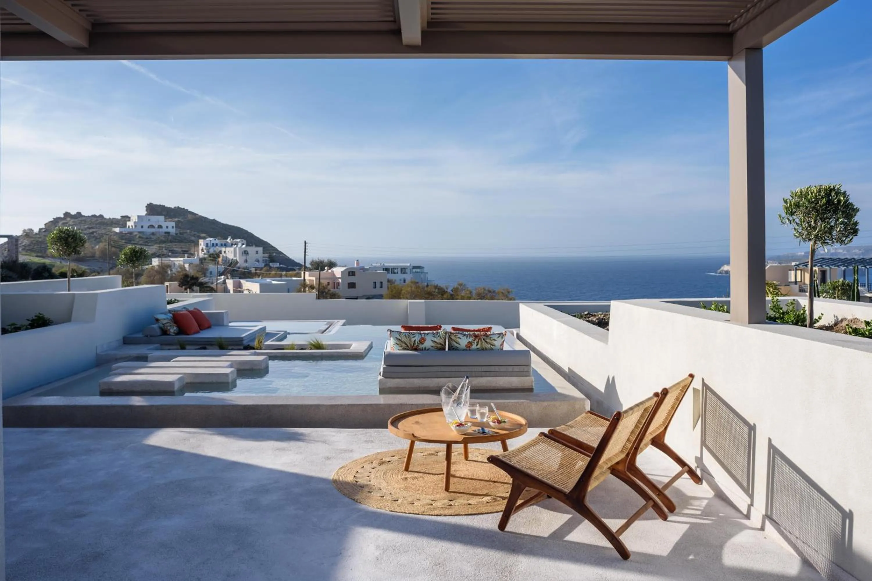 Patio in Potnia Theron Suites