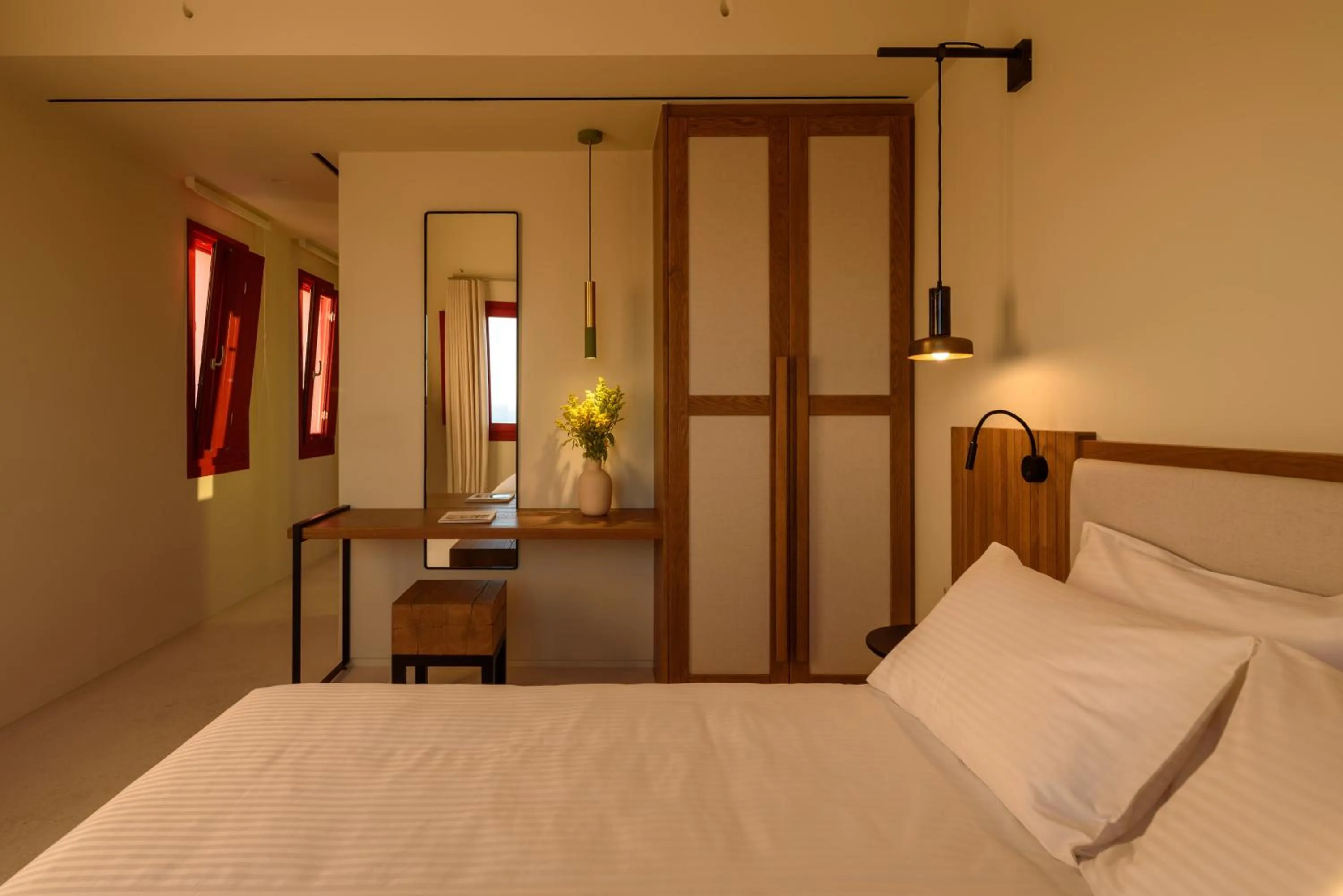 Bed in Potnia Theron Suites