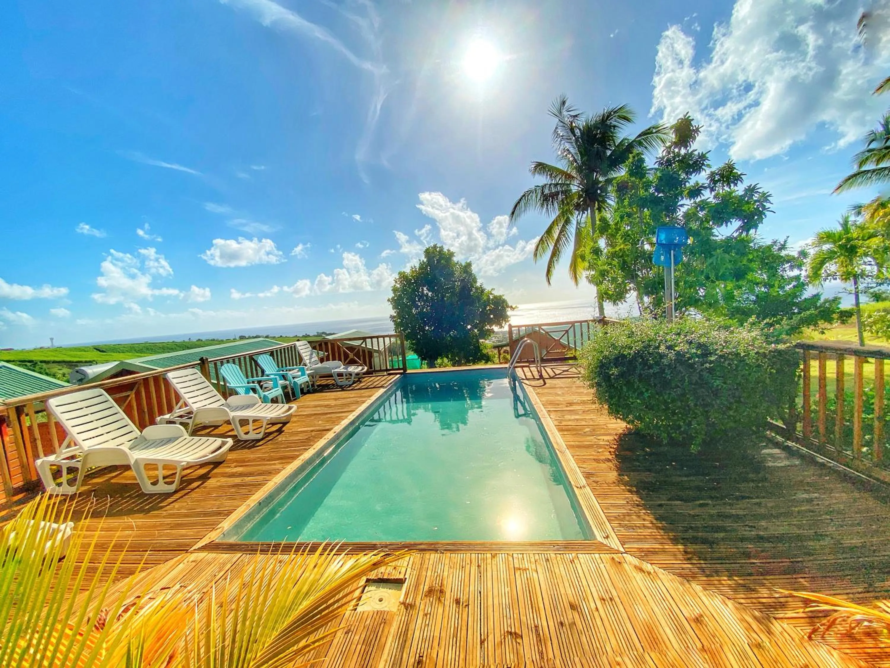 Pool view in Résidence Paradis Tropical