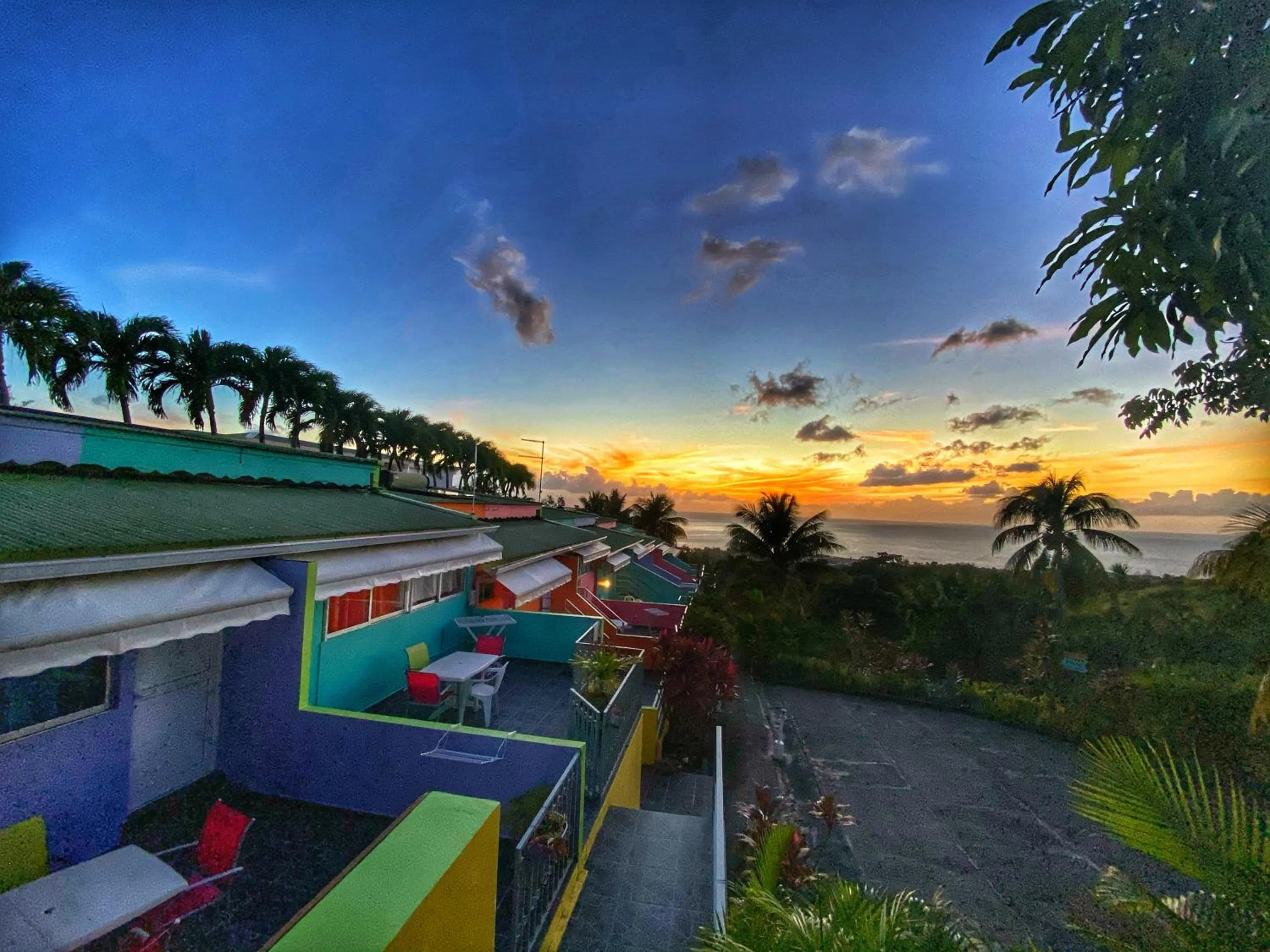 Sunset in Résidence Paradis Tropical