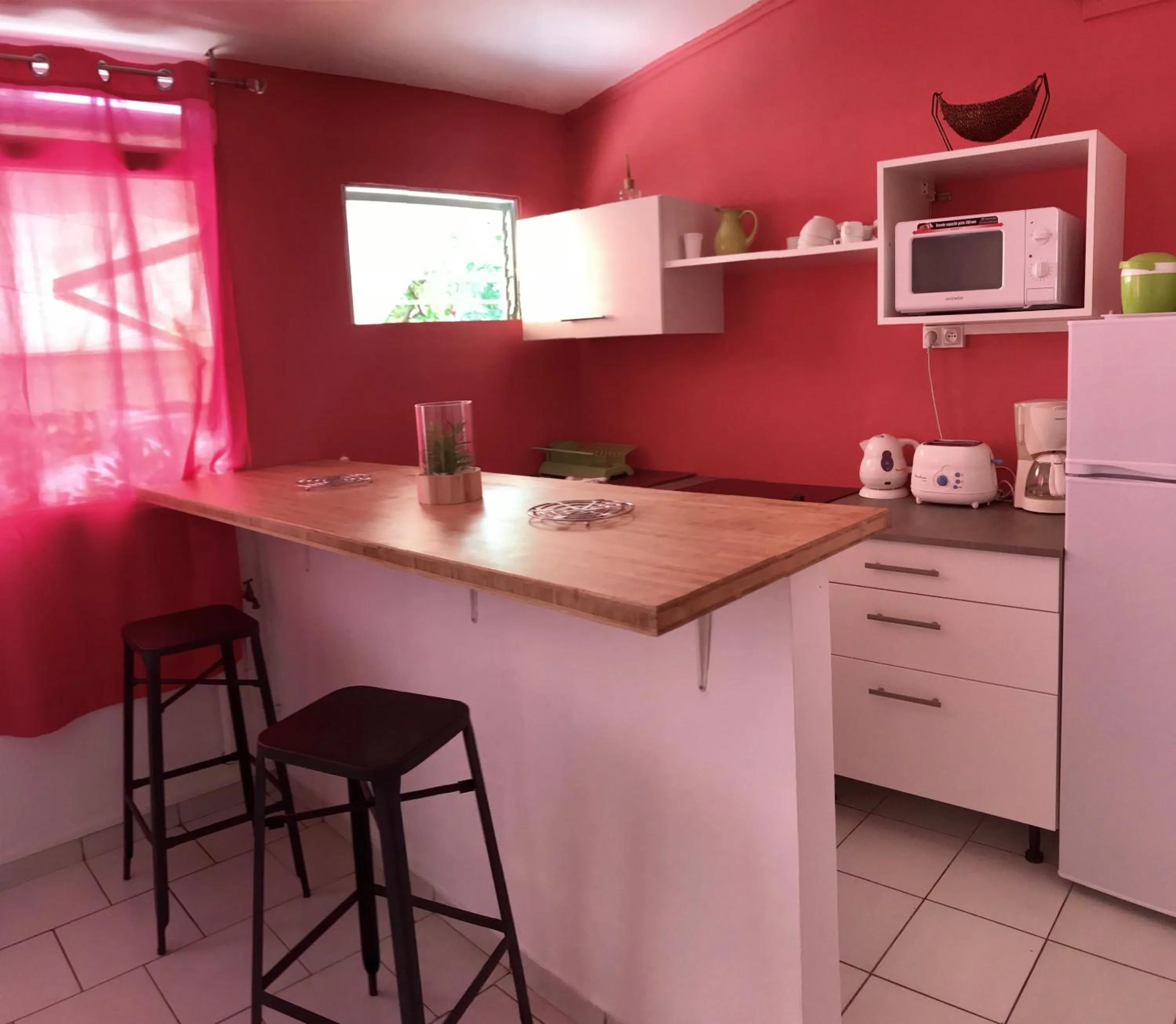 Kitchen or kitchenette in Résidence Paradis Tropical