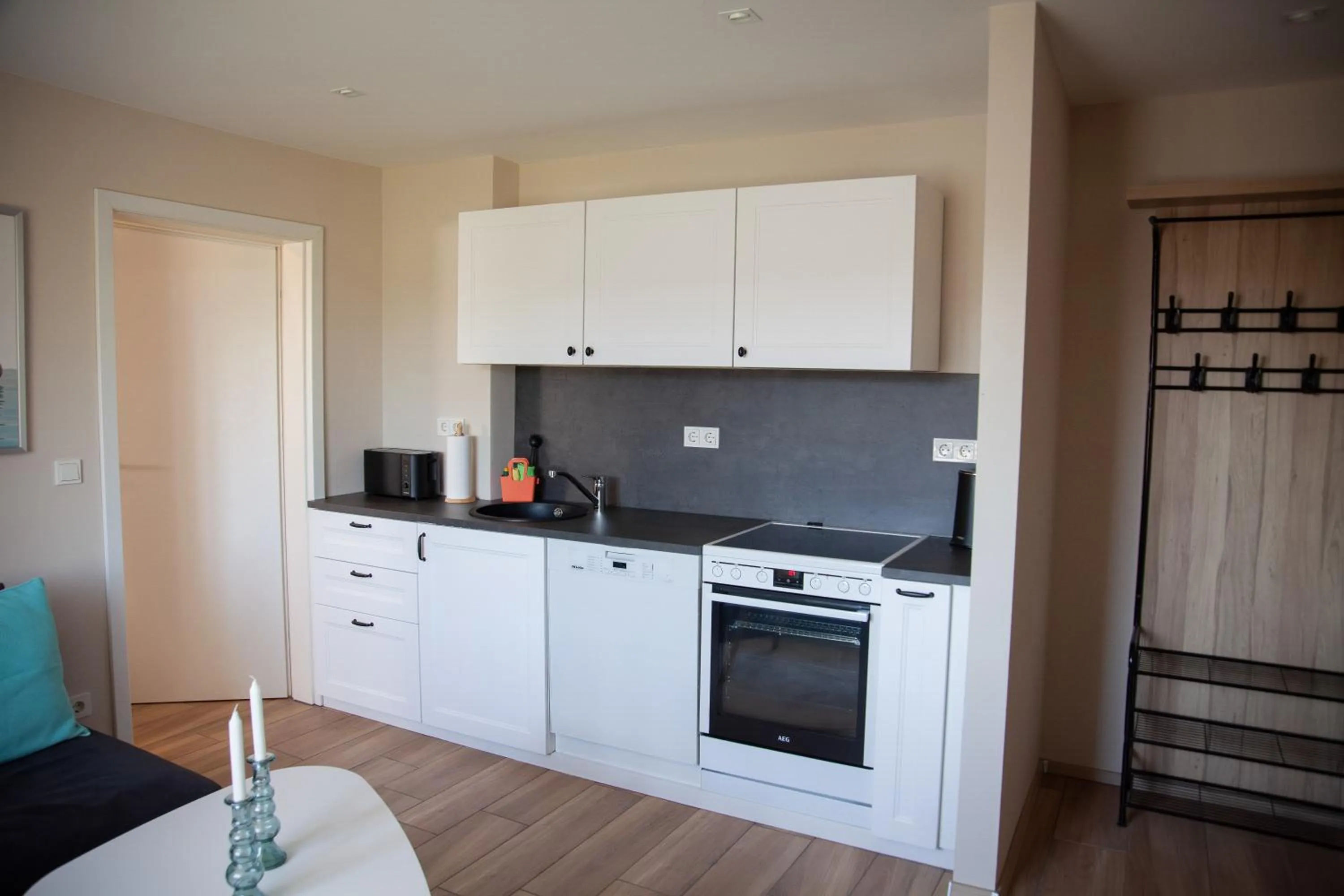 Kitchen or kitchenette in WohnRaum Gäste- & Boardinghaus