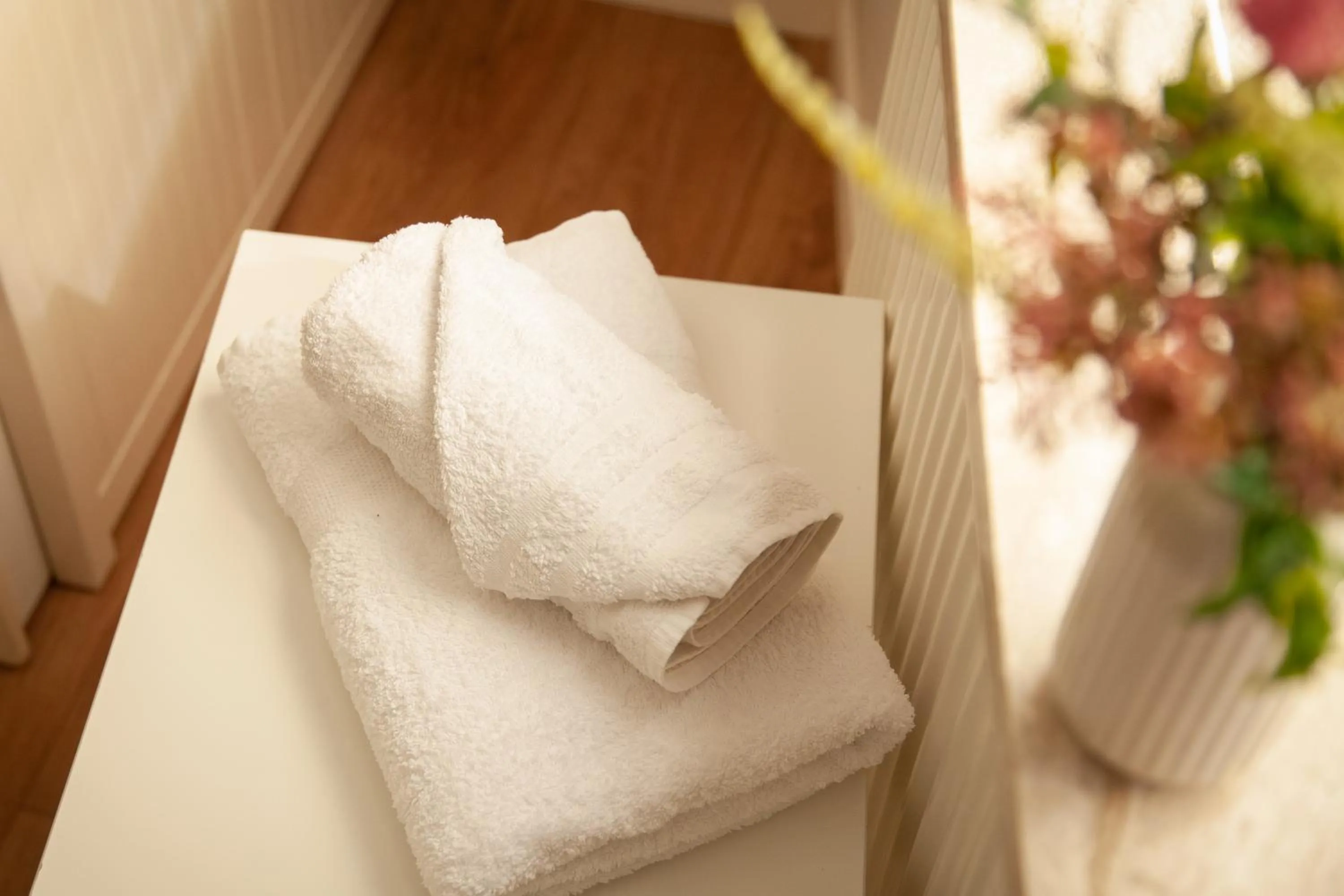 towels, Bed in WohnRaum Gäste- & Boardinghaus