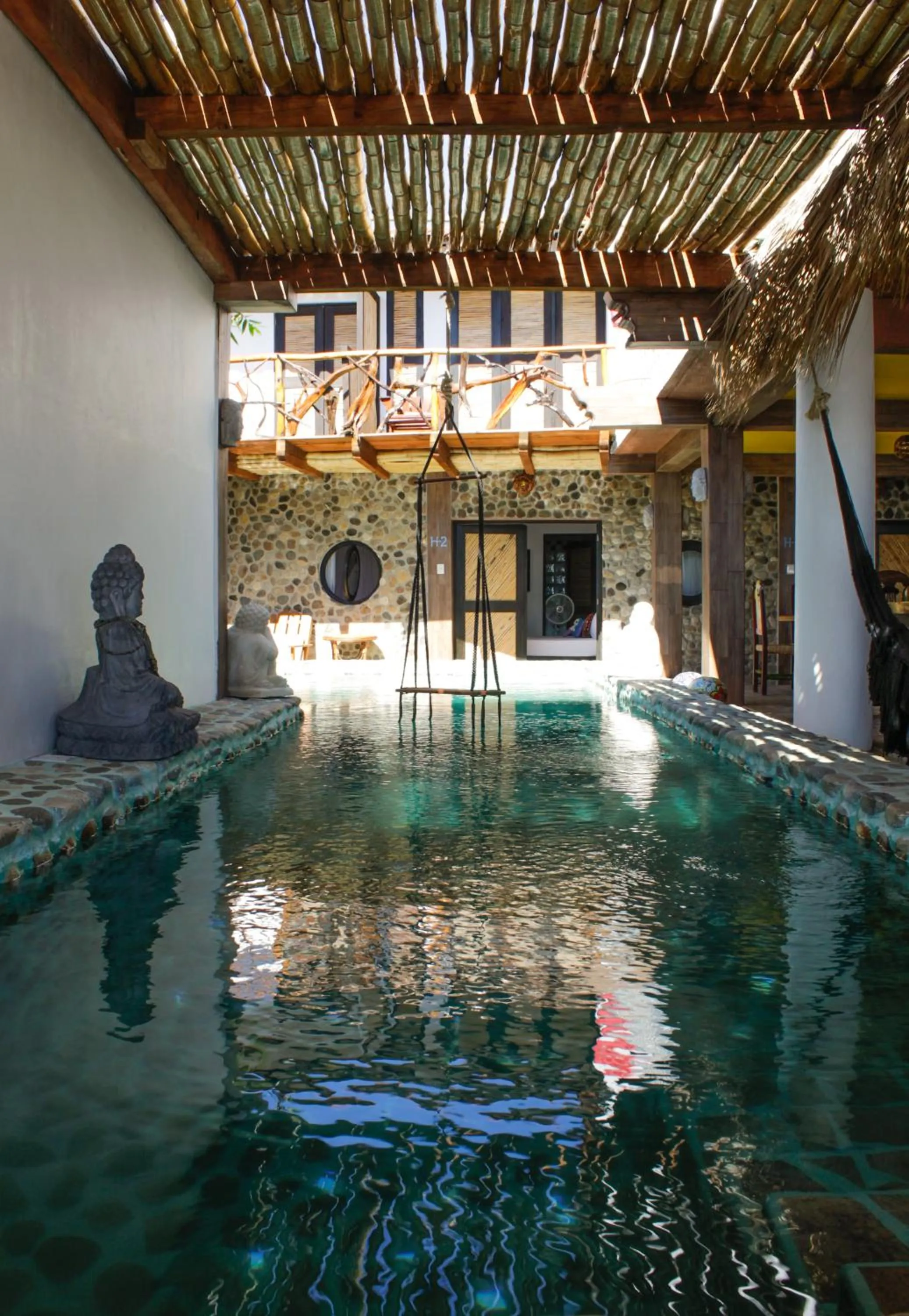 Swimming pool in Posada Buda-Tortuga