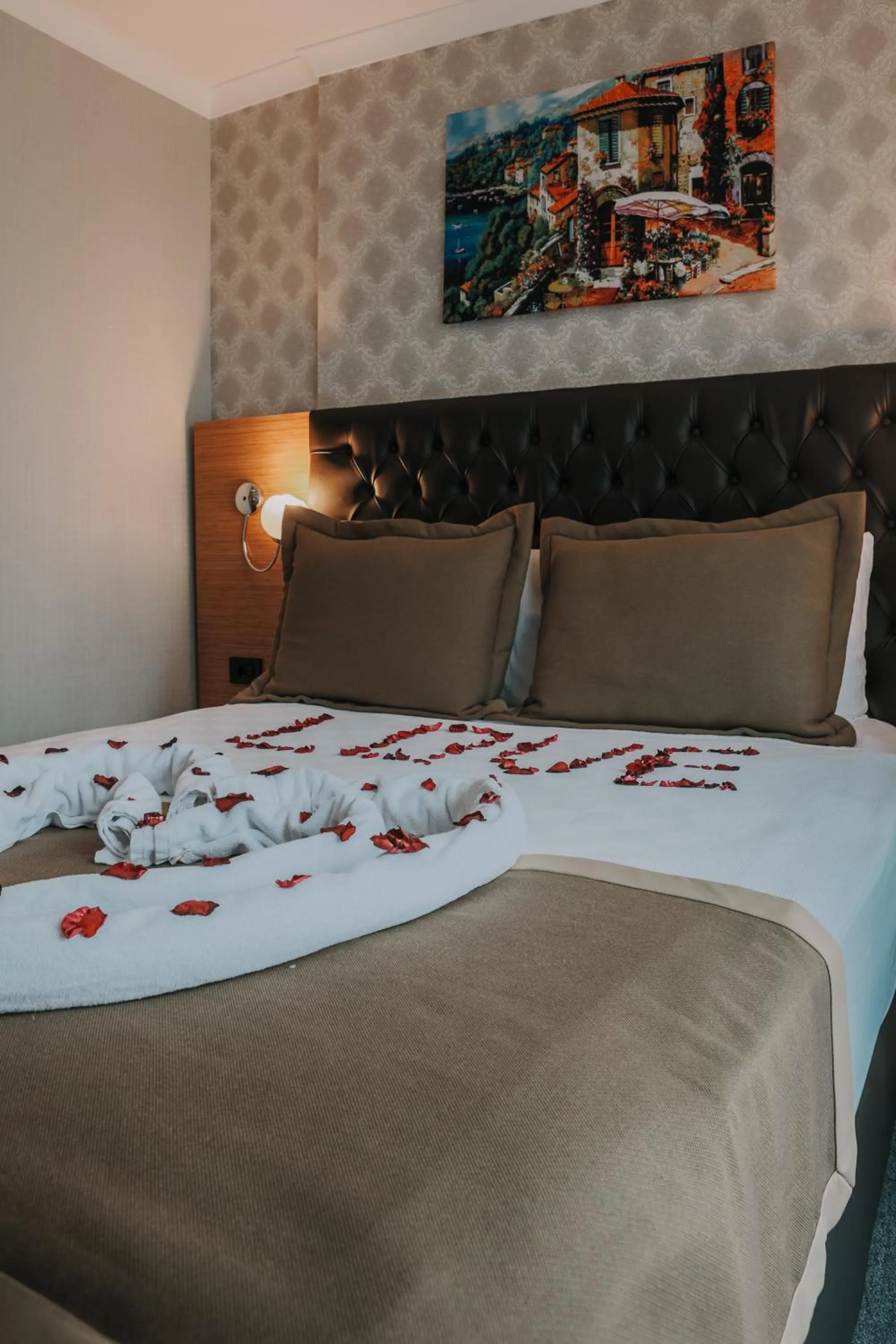 Bed in Otel Grand Lark İstanbul