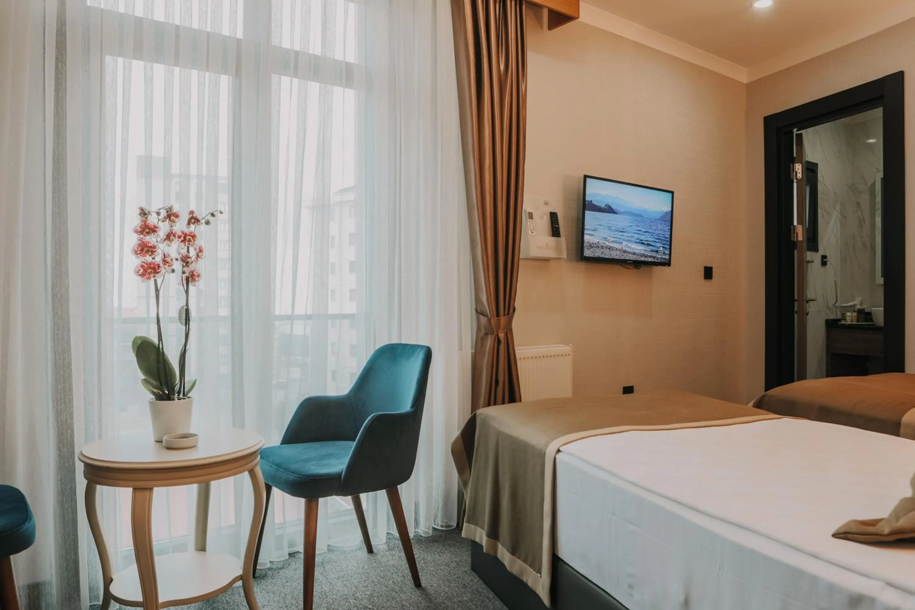 Bed in Otel Grand Lark İstanbul