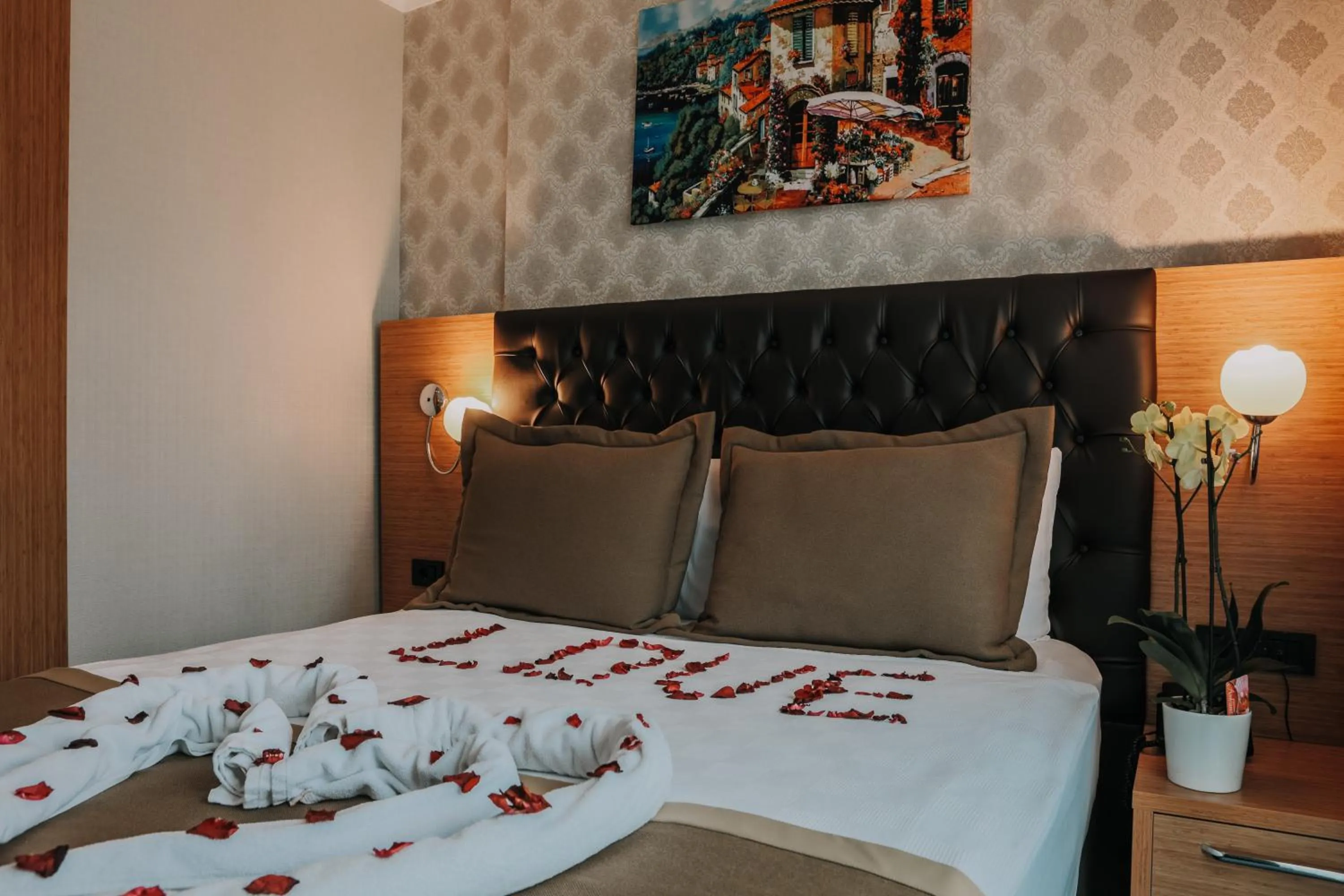 Bed in Otel Grand Lark İstanbul