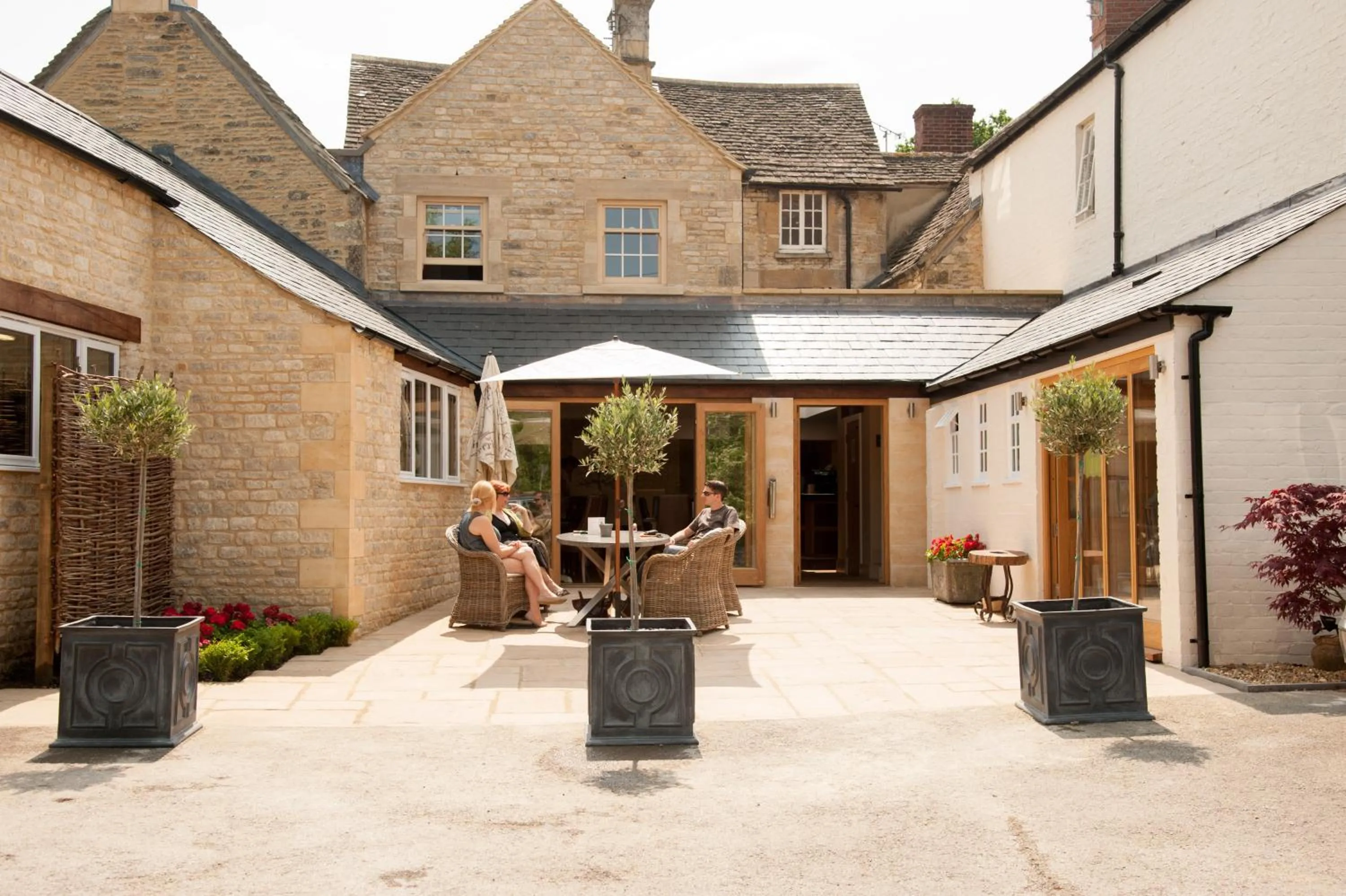 group of guests in The Wychwood Inn