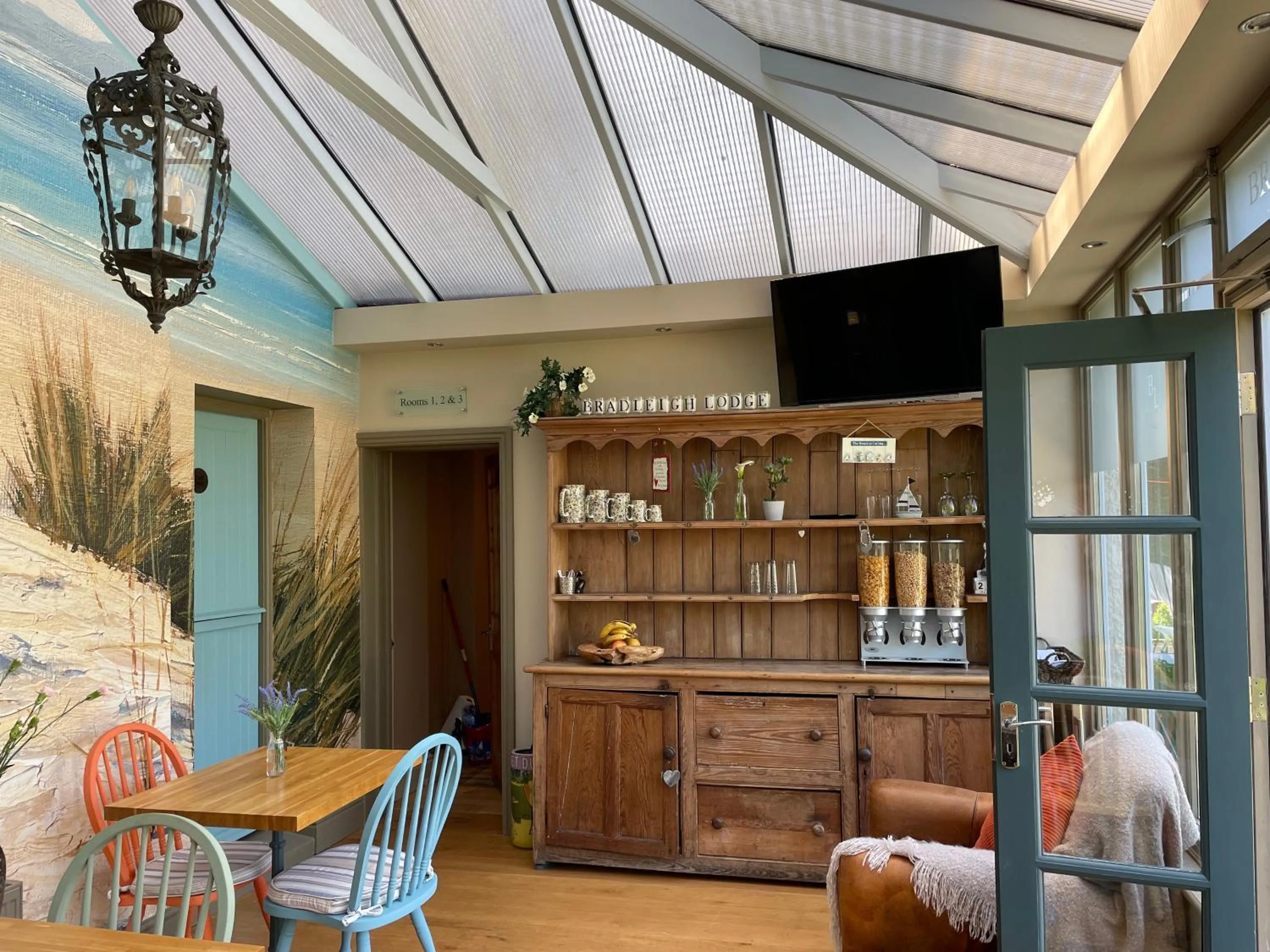 Seating area in Bradleigh Lodge