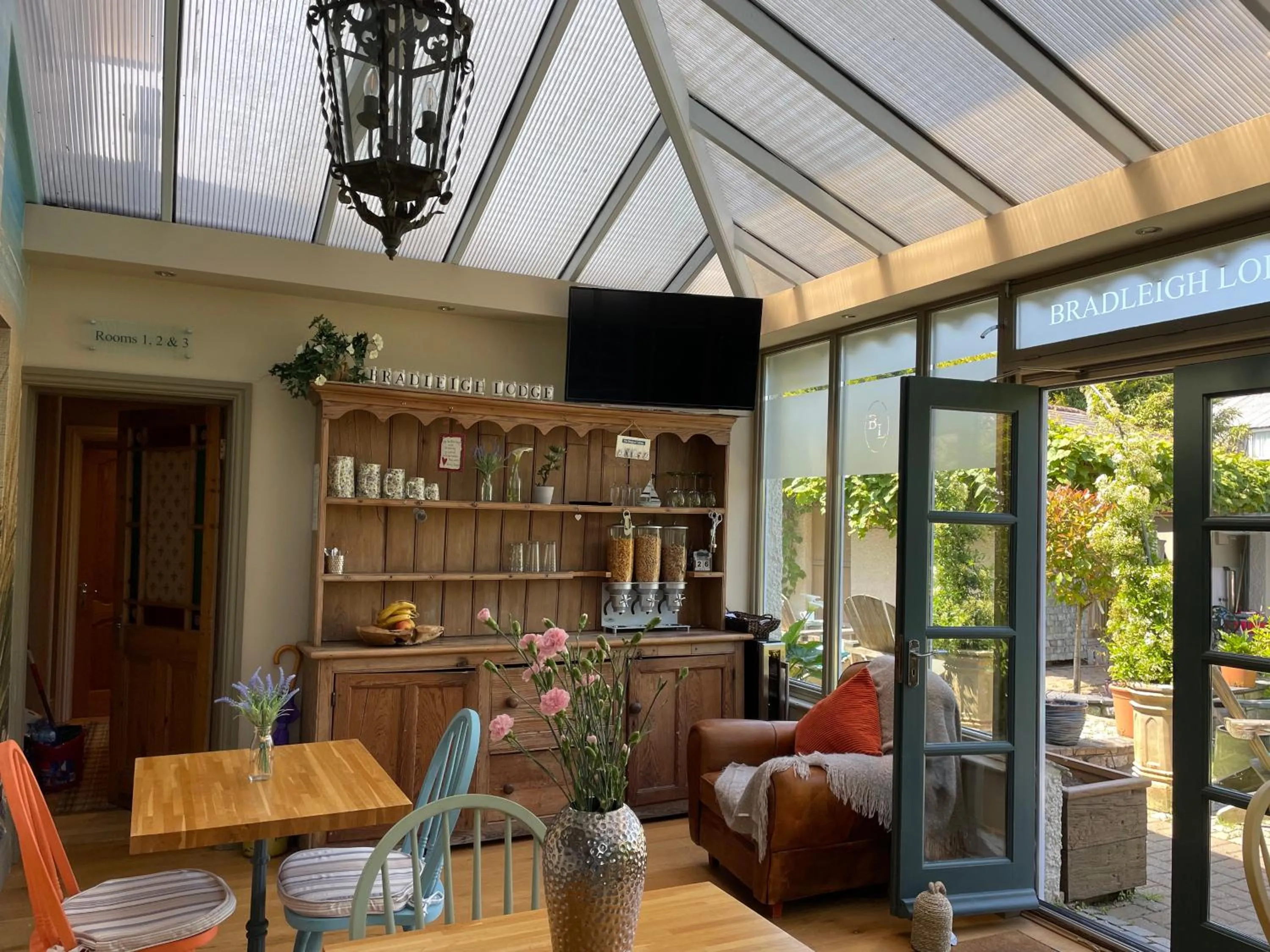 Seating area in Bradleigh Lodge
