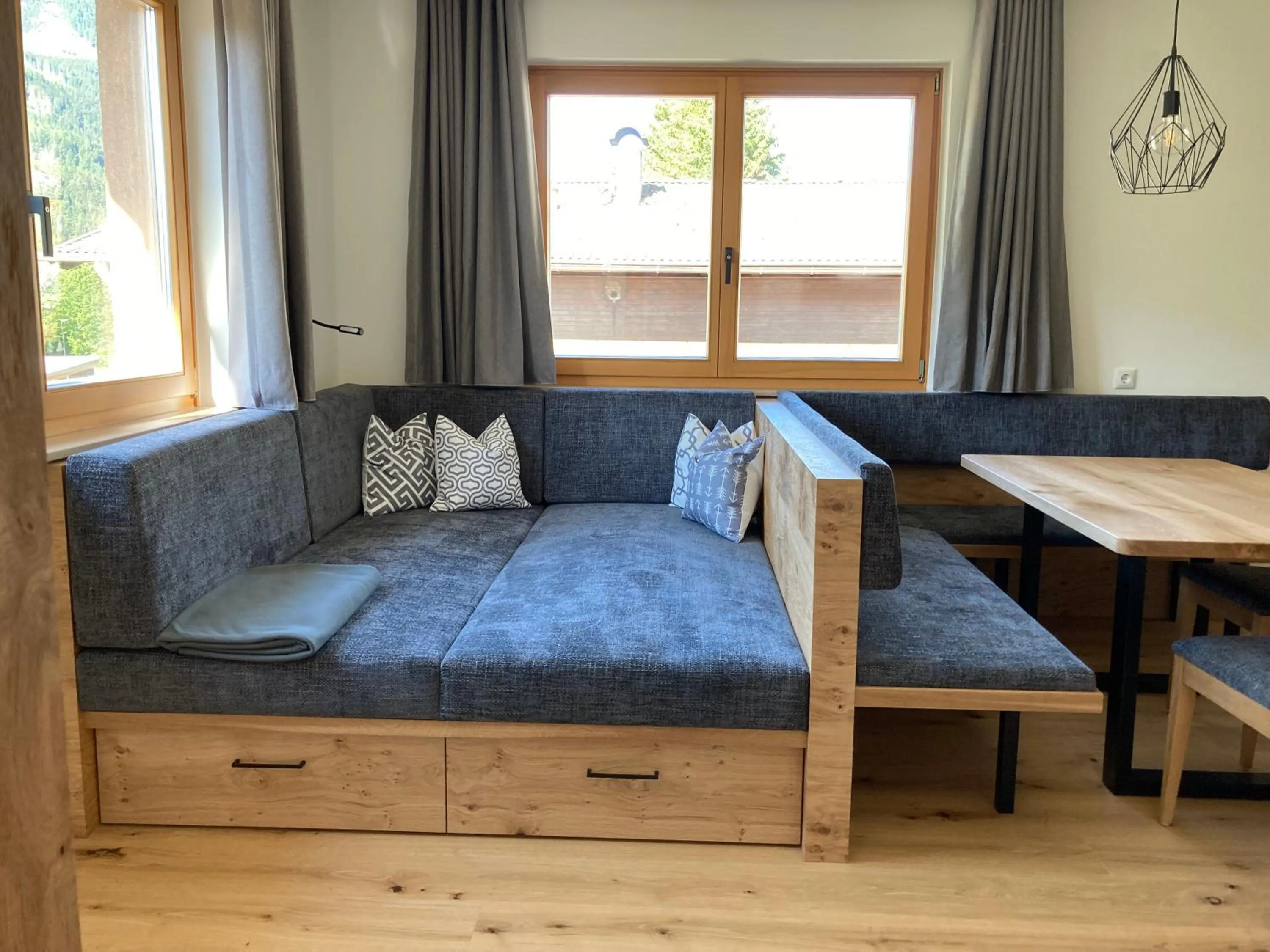 kitchen, Bed in Appartements Pichler