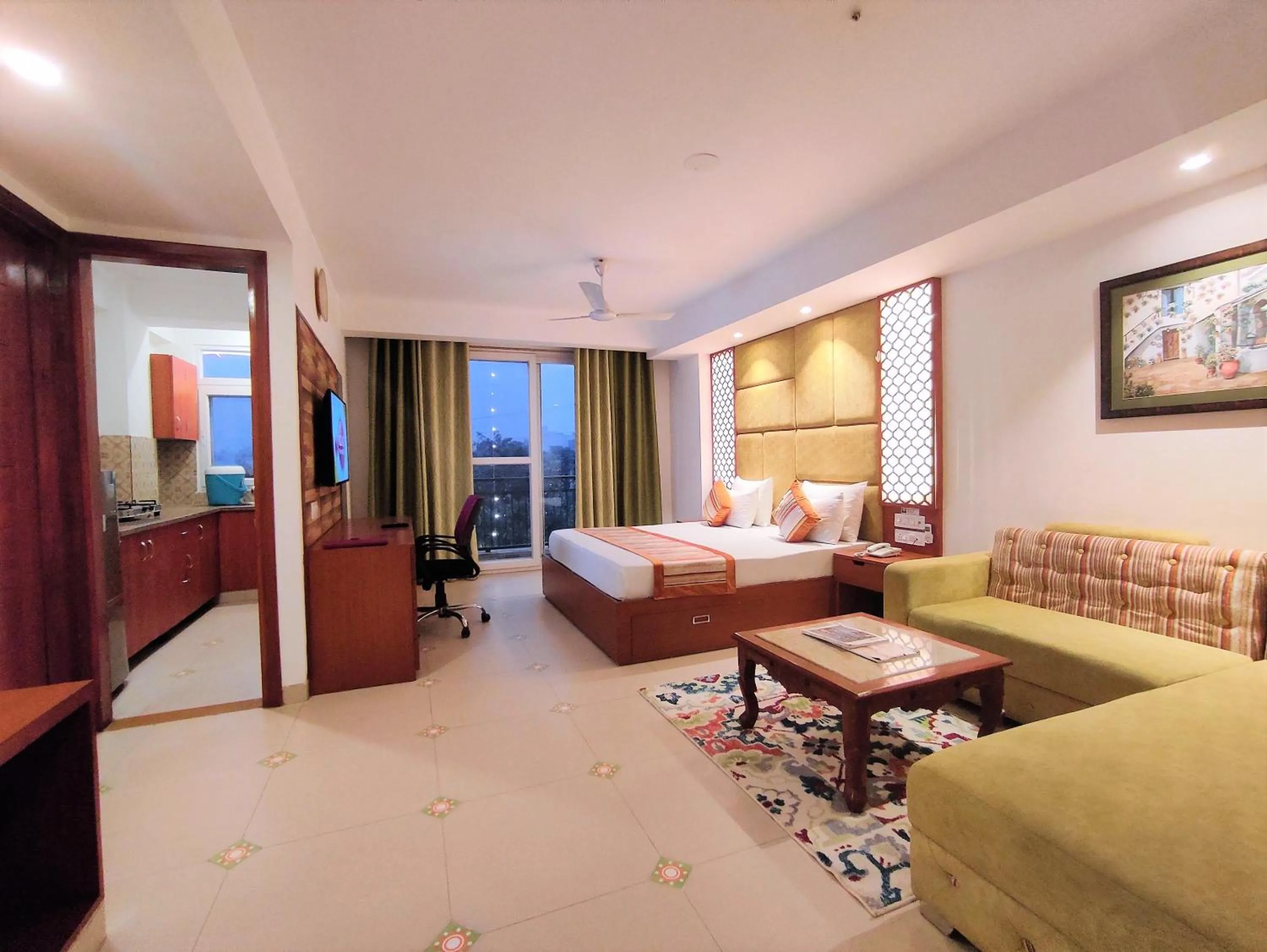 Photo of the whole room, Bed in The Angel Hotel & Suites near Medanta