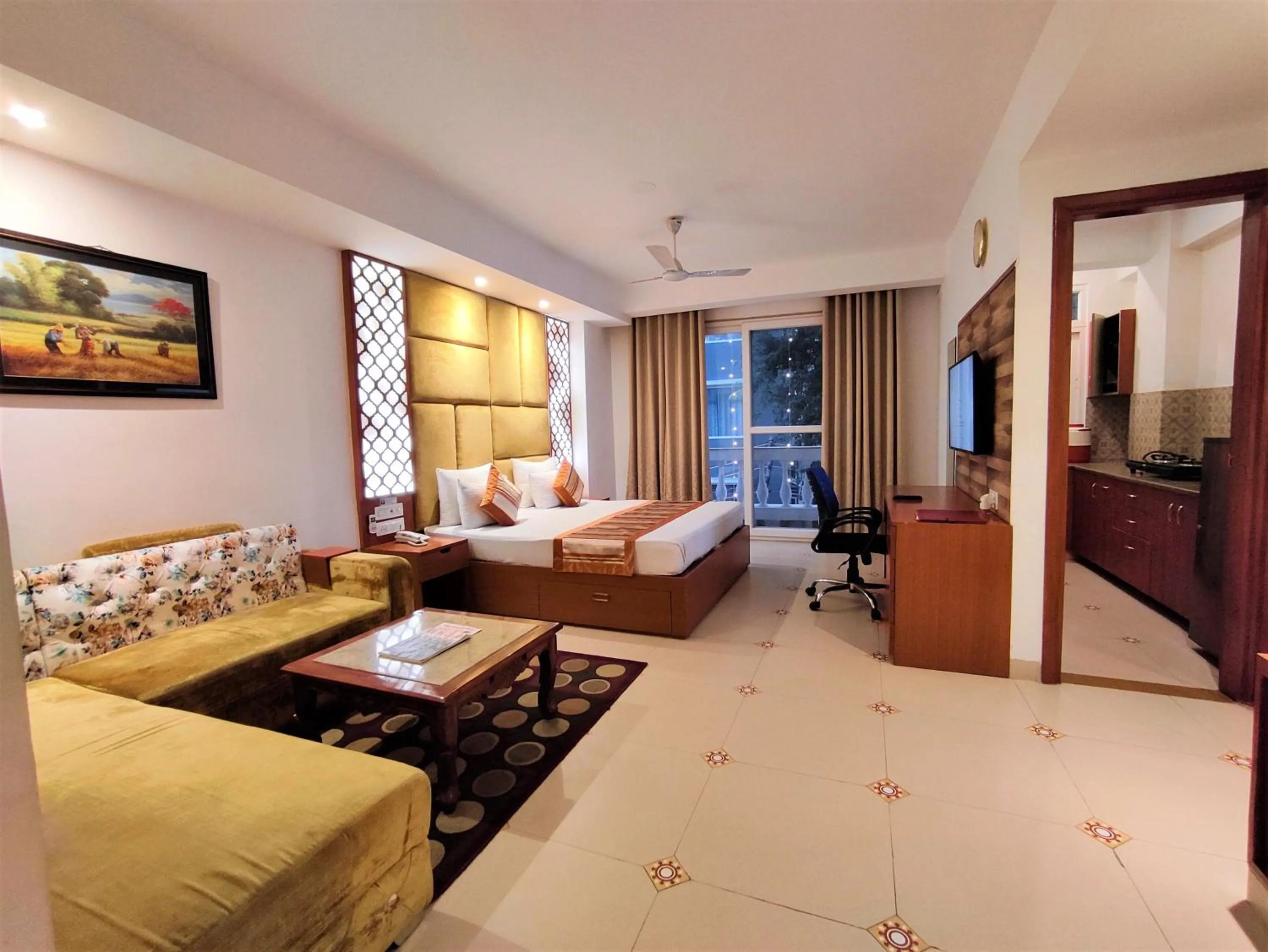 Photo of the whole room, Bed in The Angel Hotel & Suites near Medanta