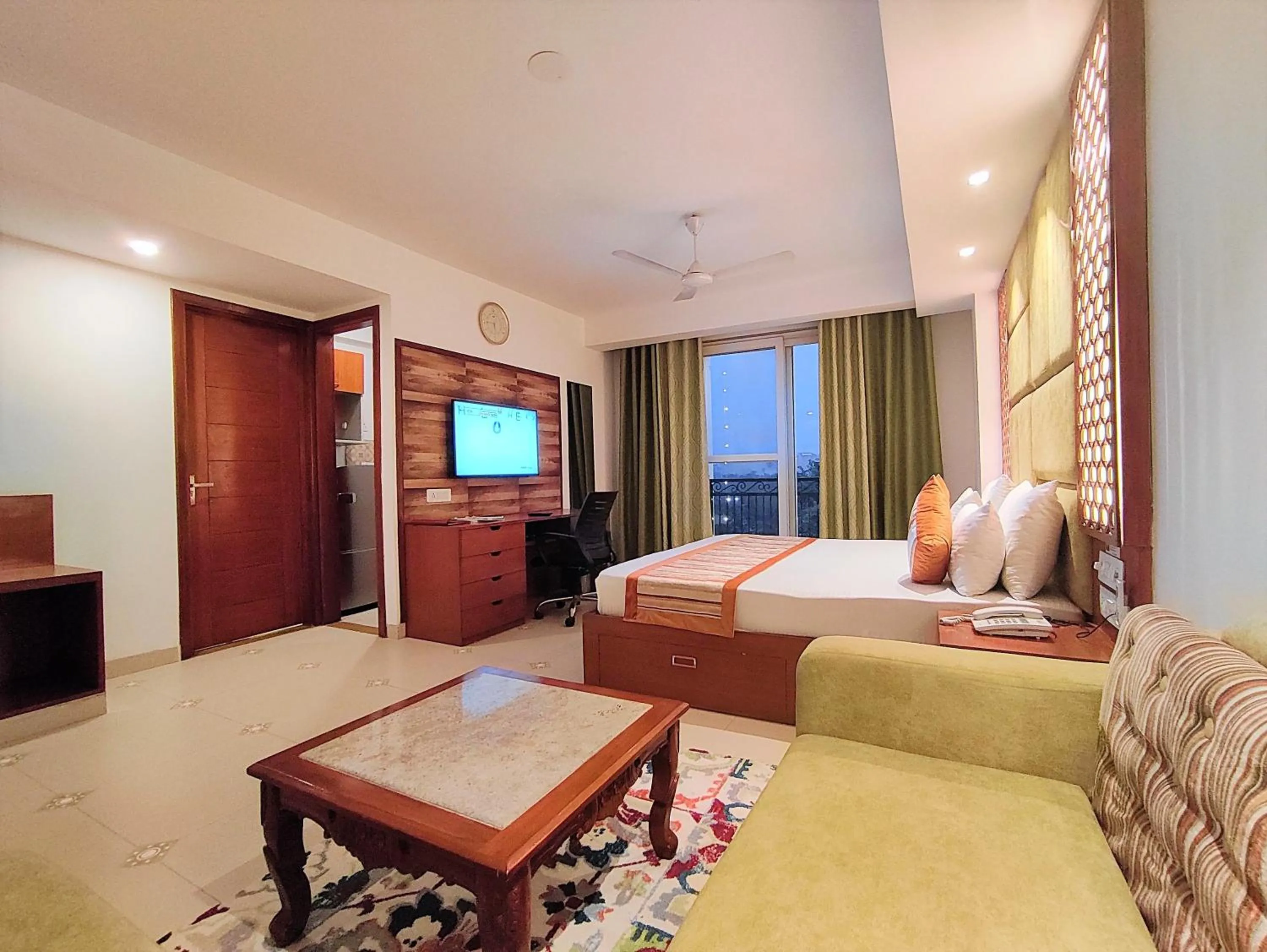 Photo of the whole room, Bed in The Angel Hotel & Suites near Medanta