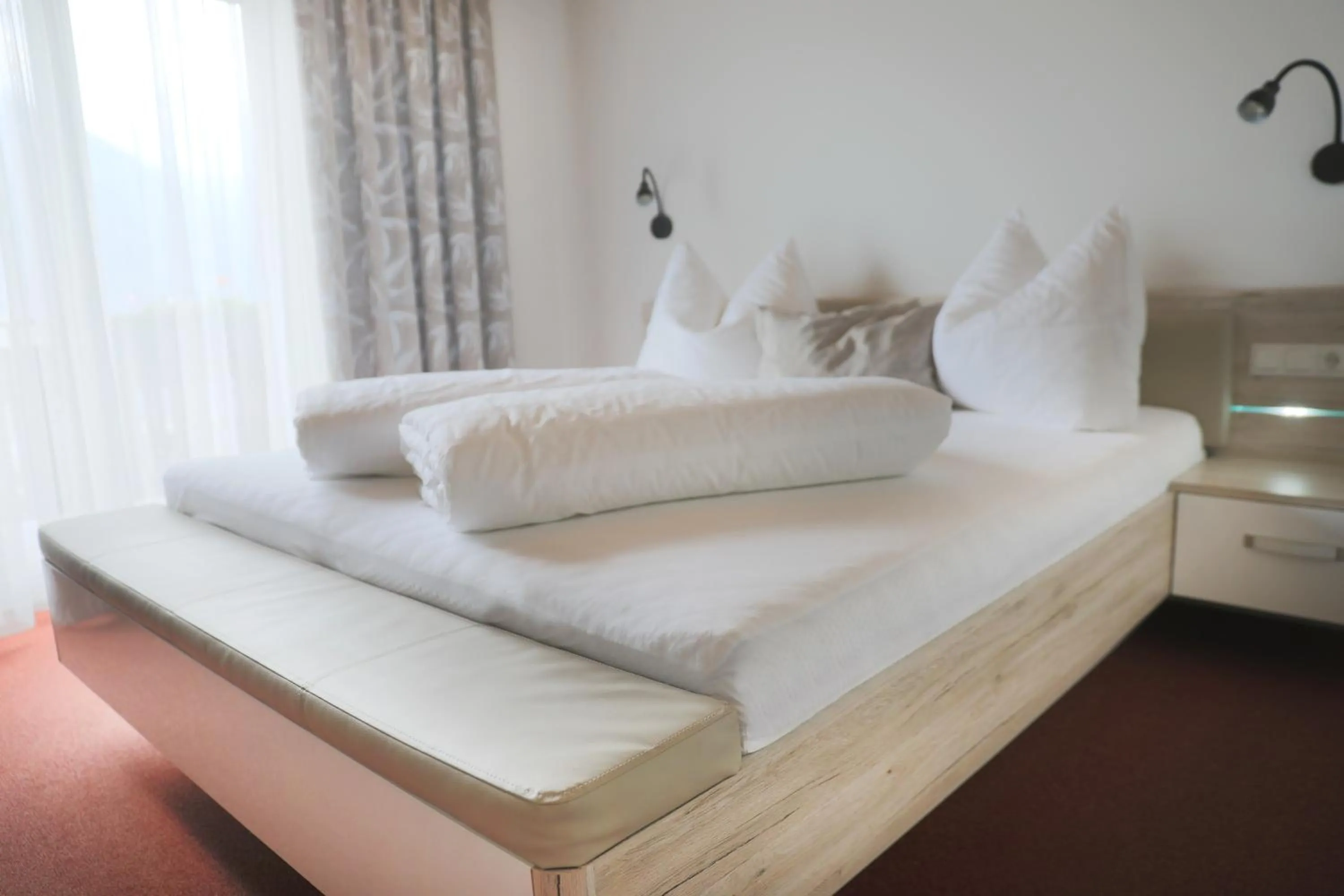 Bed in Frühstückspension Jagdhof