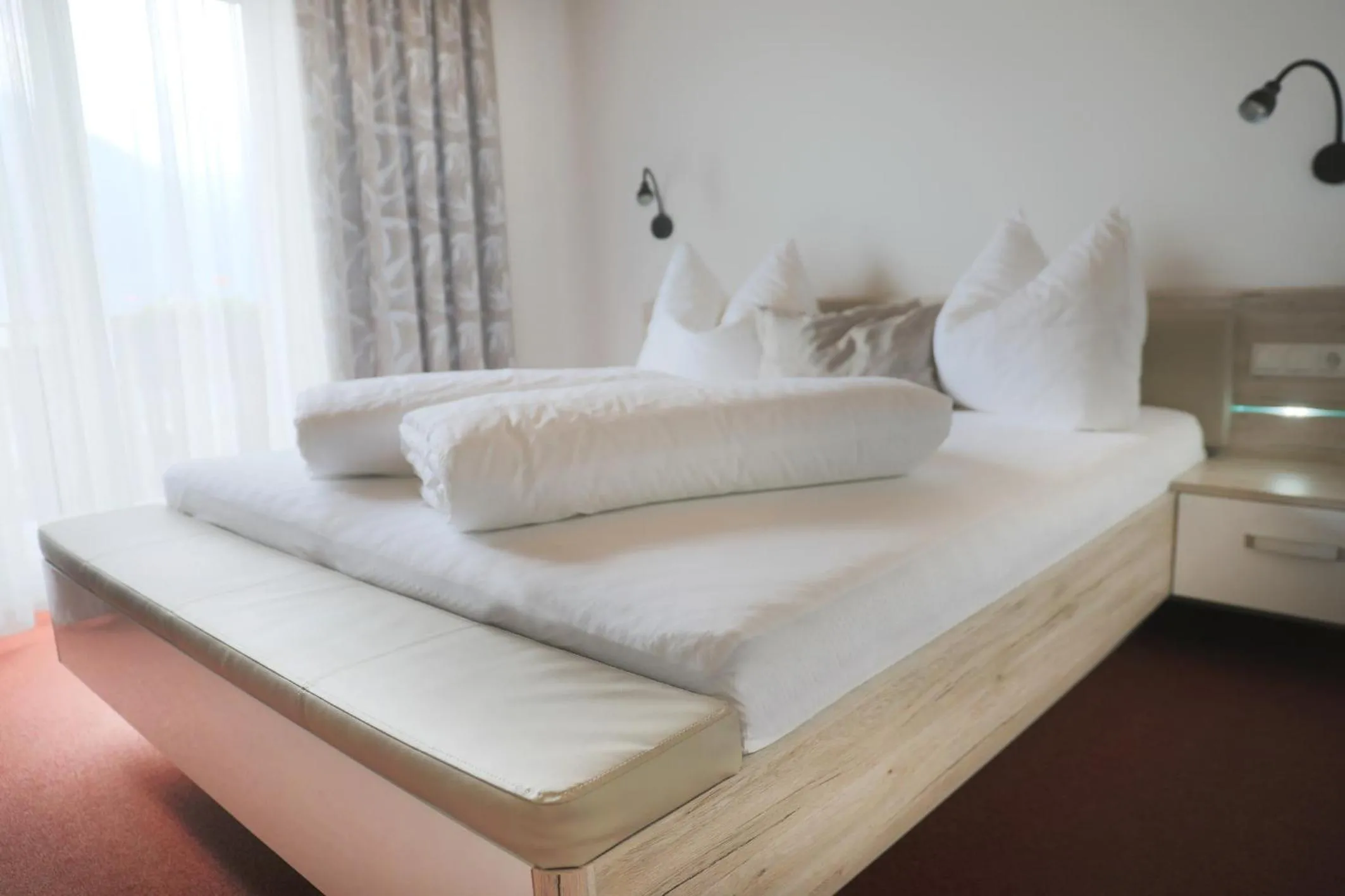 Bed in Frühstückspension Jagdhof
