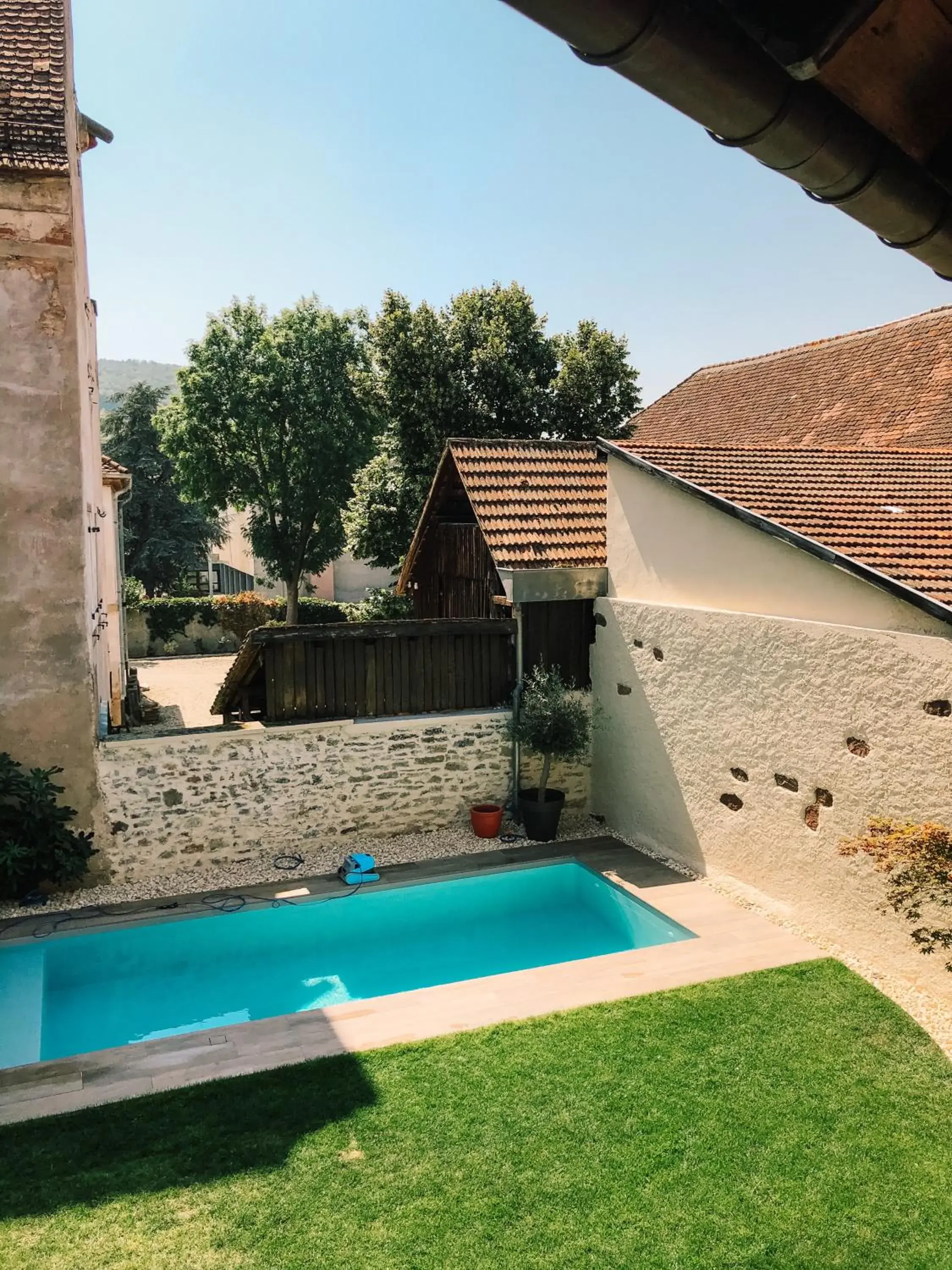 Garden view, Swimming Pool in Maison d'hôtes La Rose d'Alsace