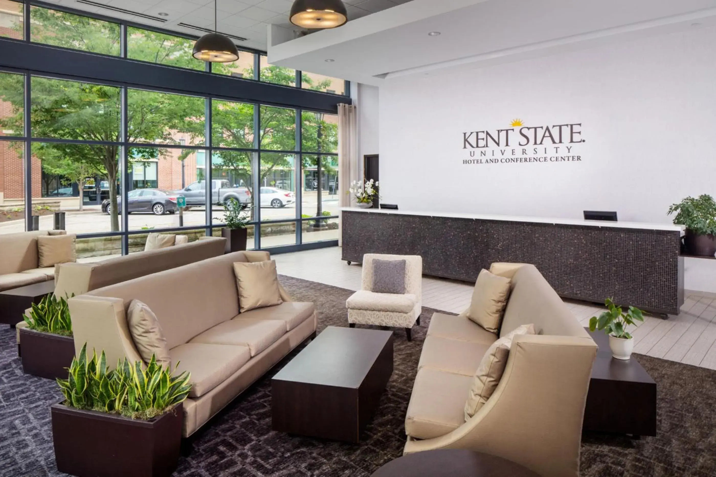 Lobby or reception in Kent State University Hotel and Conference Center Lobby or reception in Kent State University Hotel and Conference Center