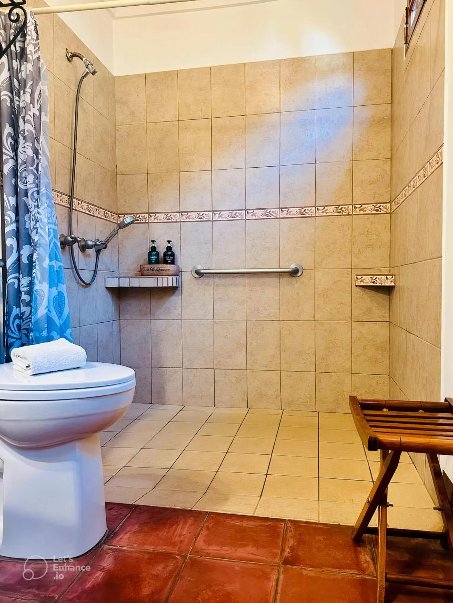 Shower in Hotel Casa San Francisco