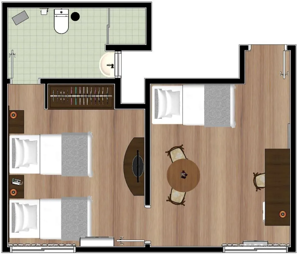 Floor plan in Hotel Itajara