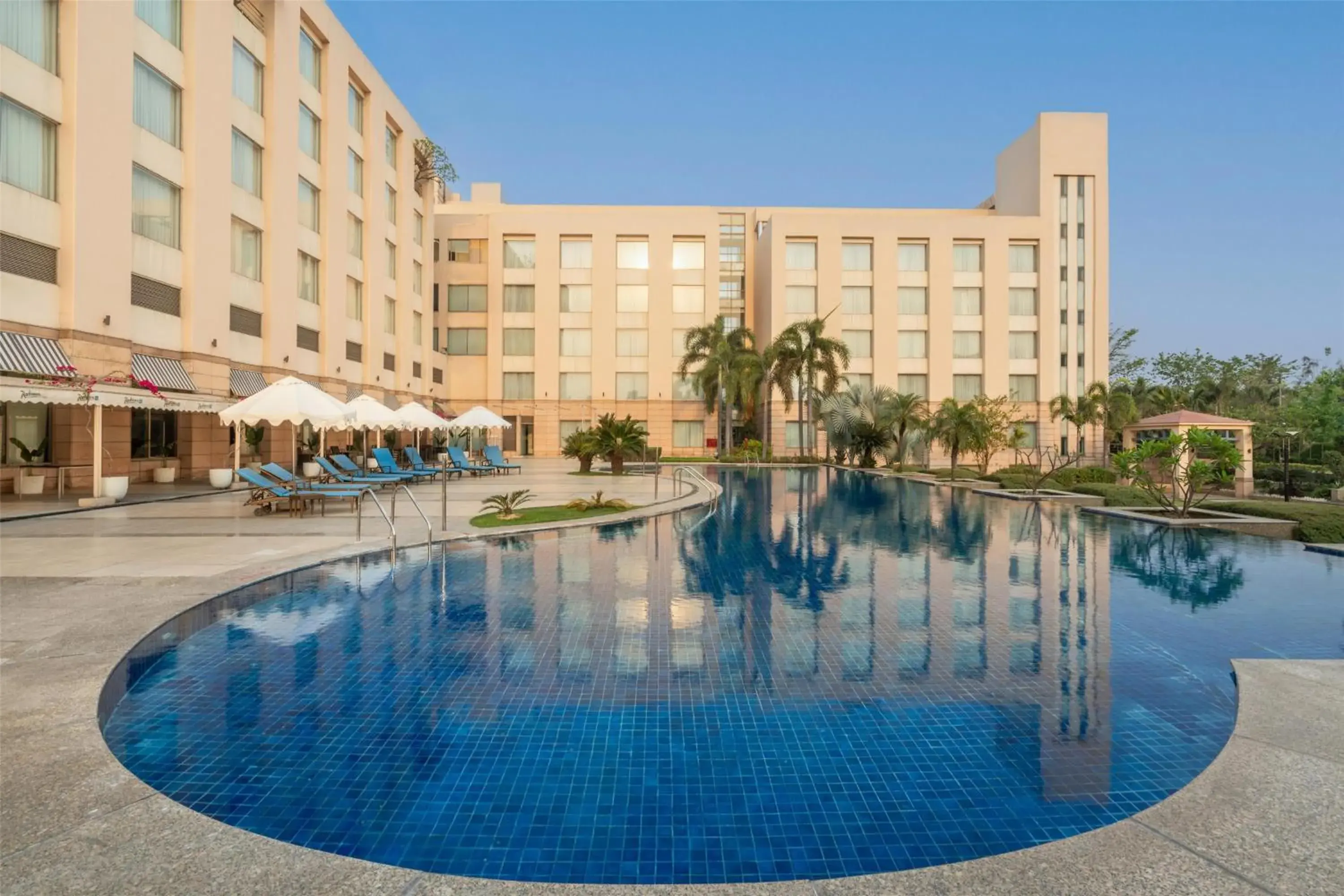 Pool view in Radisson Blu Hotel Rudrapur Pool view in Radisson Blu Hotel Rudrapur