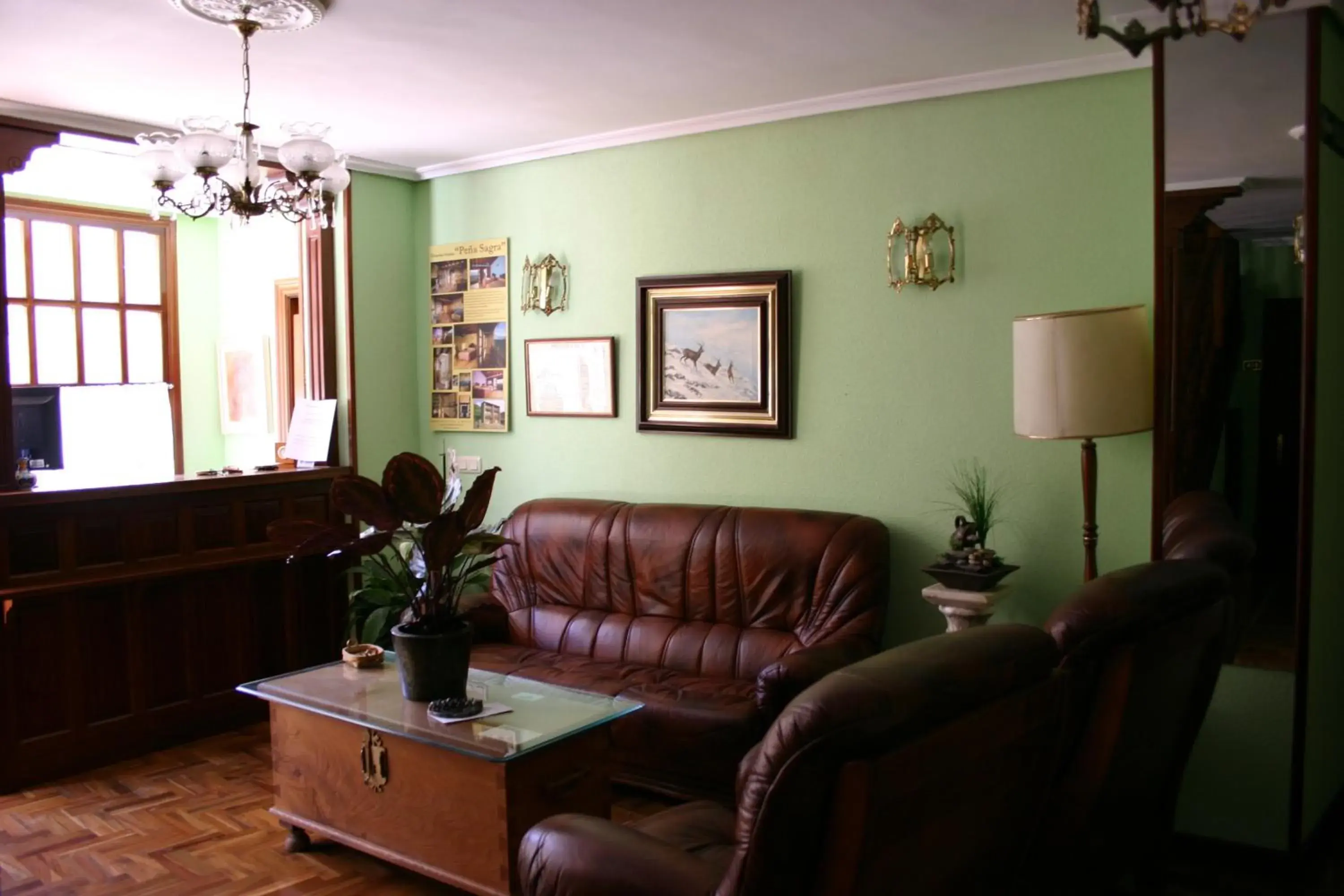 Lobby or reception in Hosteria Peña Sagra Lobby or reception in Hosteria Peña Sagra