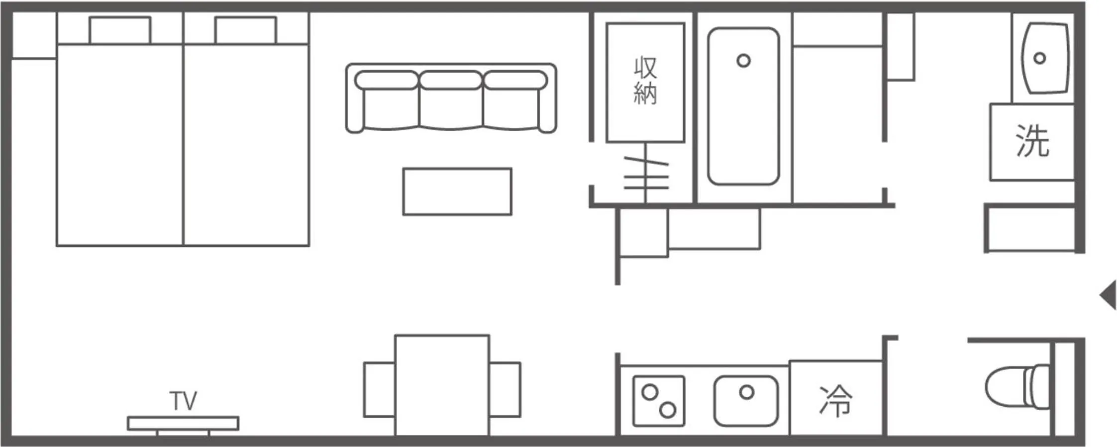 Floor plan in Ecot Shimozato 3