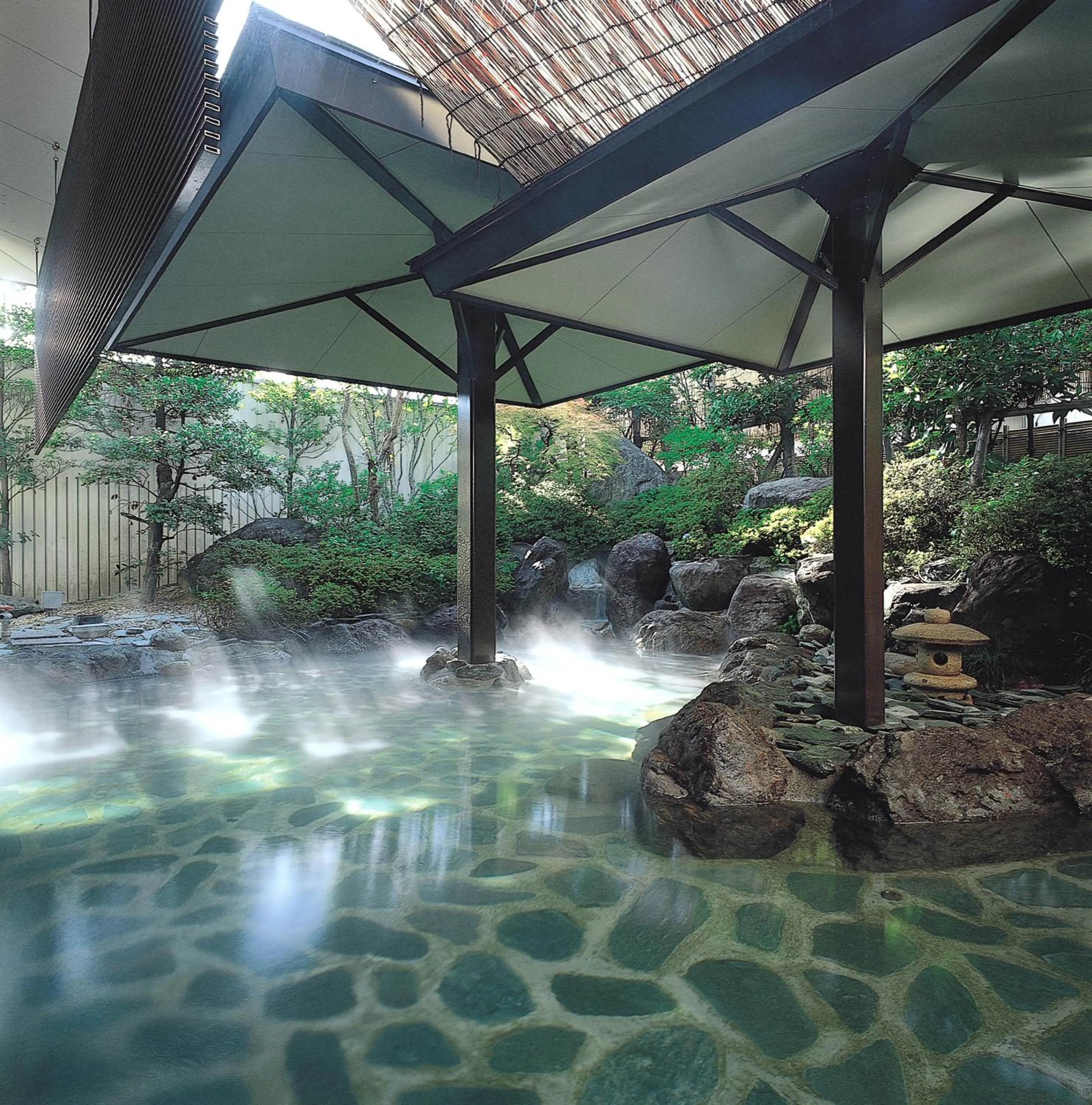 Hot Spring Bath in Hotel Fuji