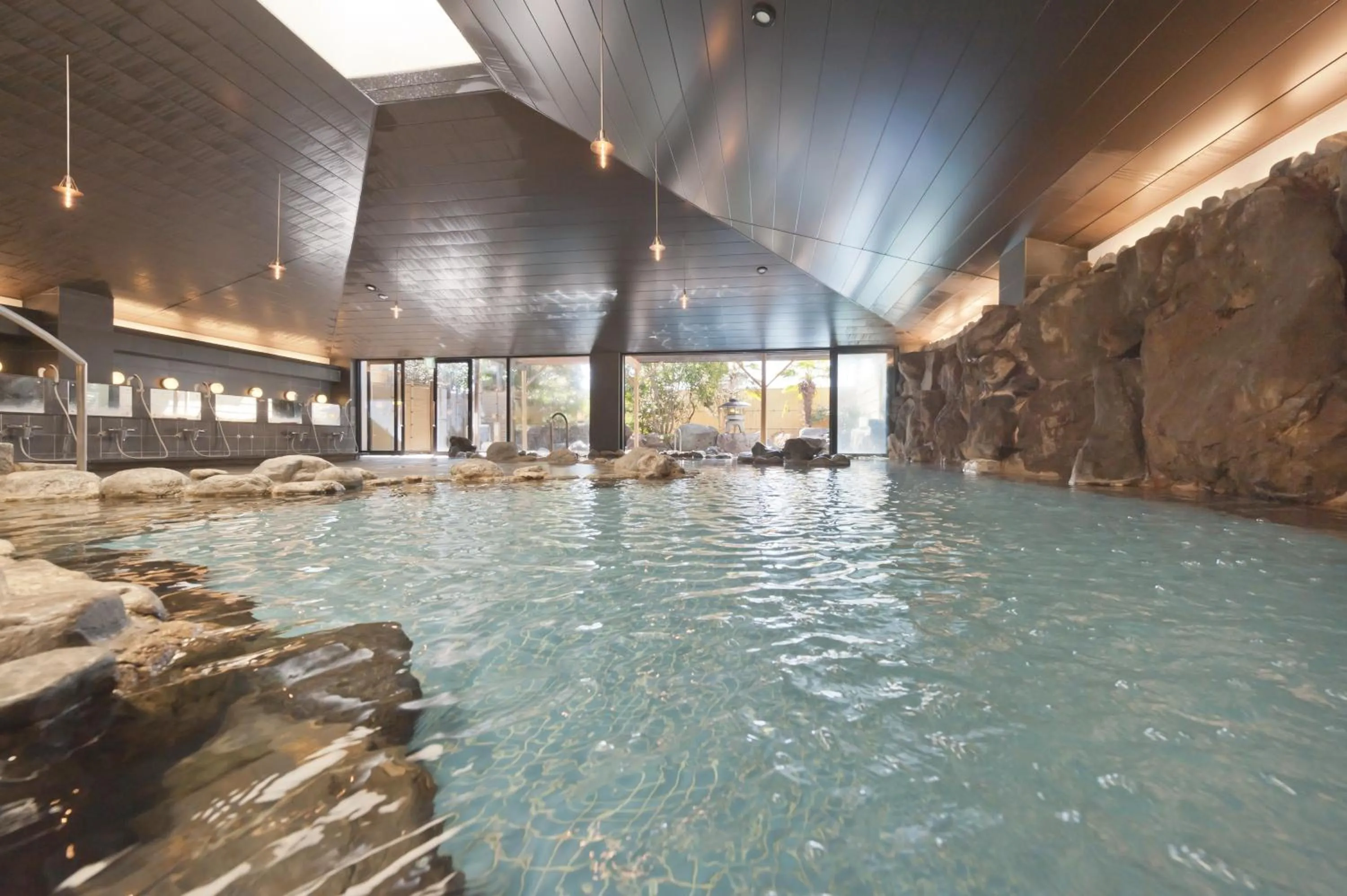 Hot Spring Bath in Hotel Fuji