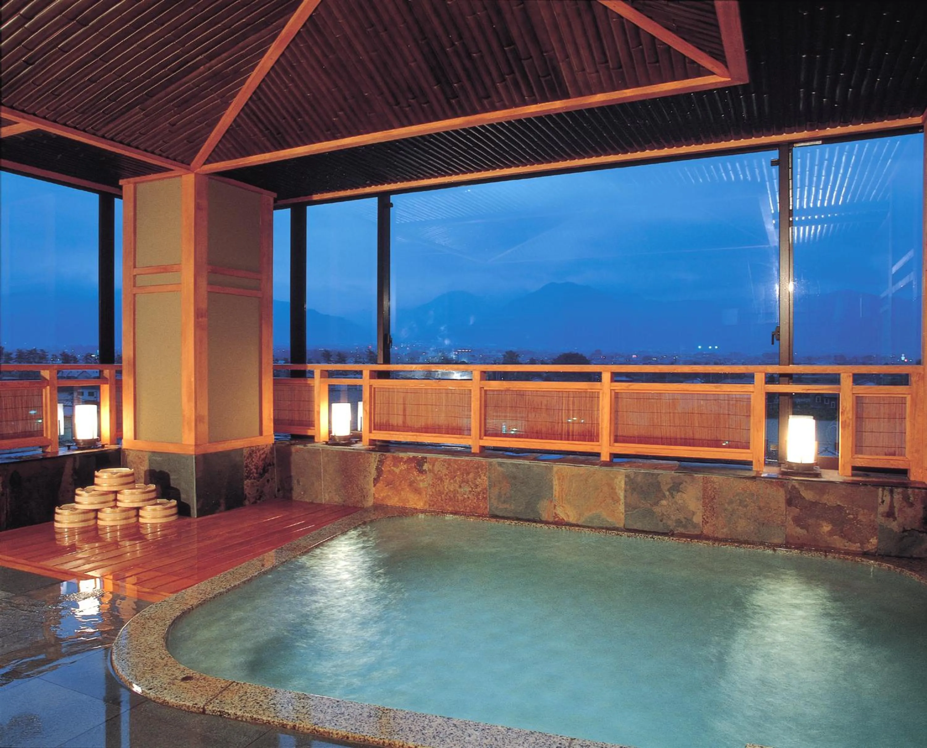 Hot Spring Bath in Hotel Fuji