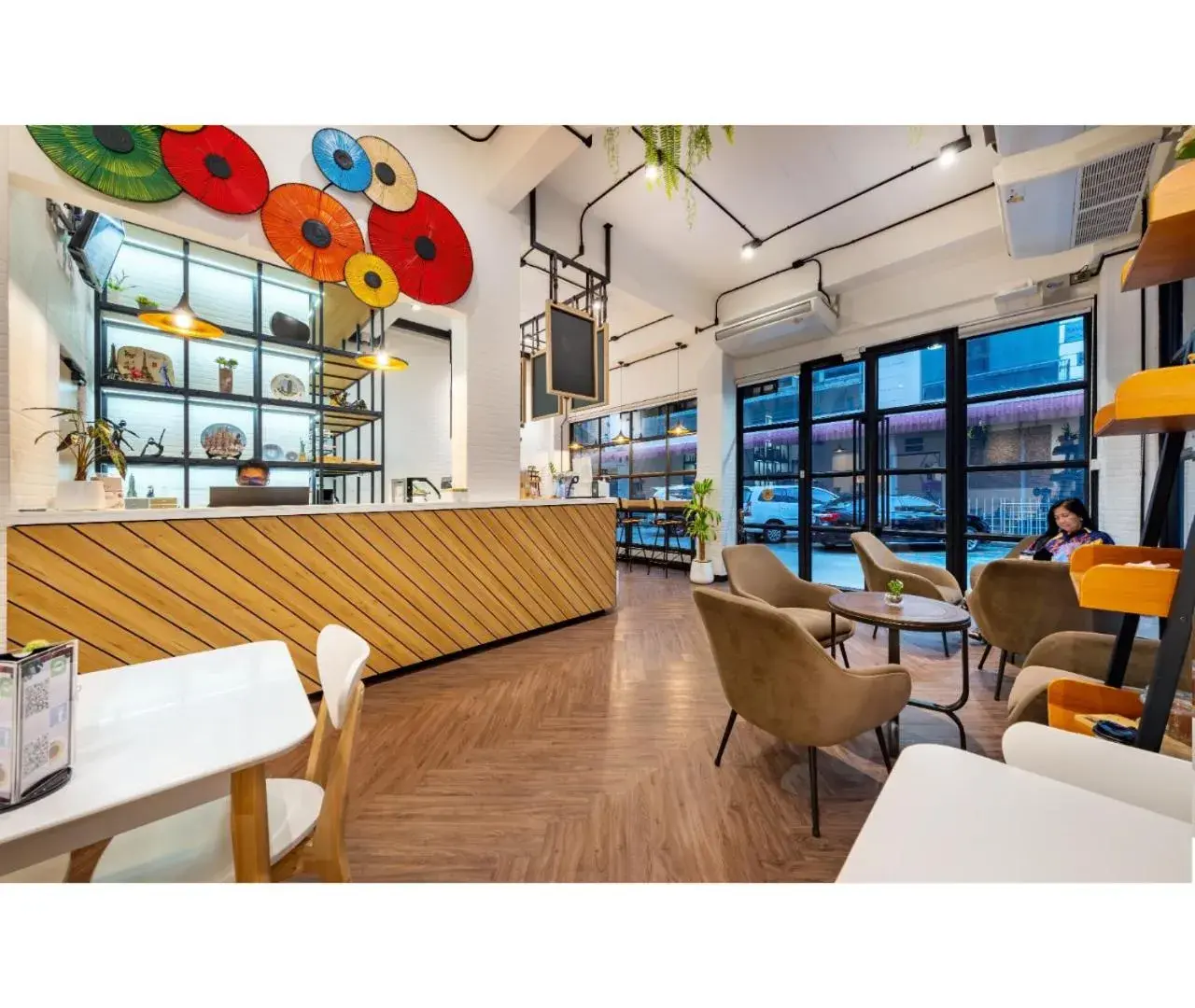 Lobby or reception in Siam Subway Hostel and Café Lobby or reception in Siam Subway Hostel and Café