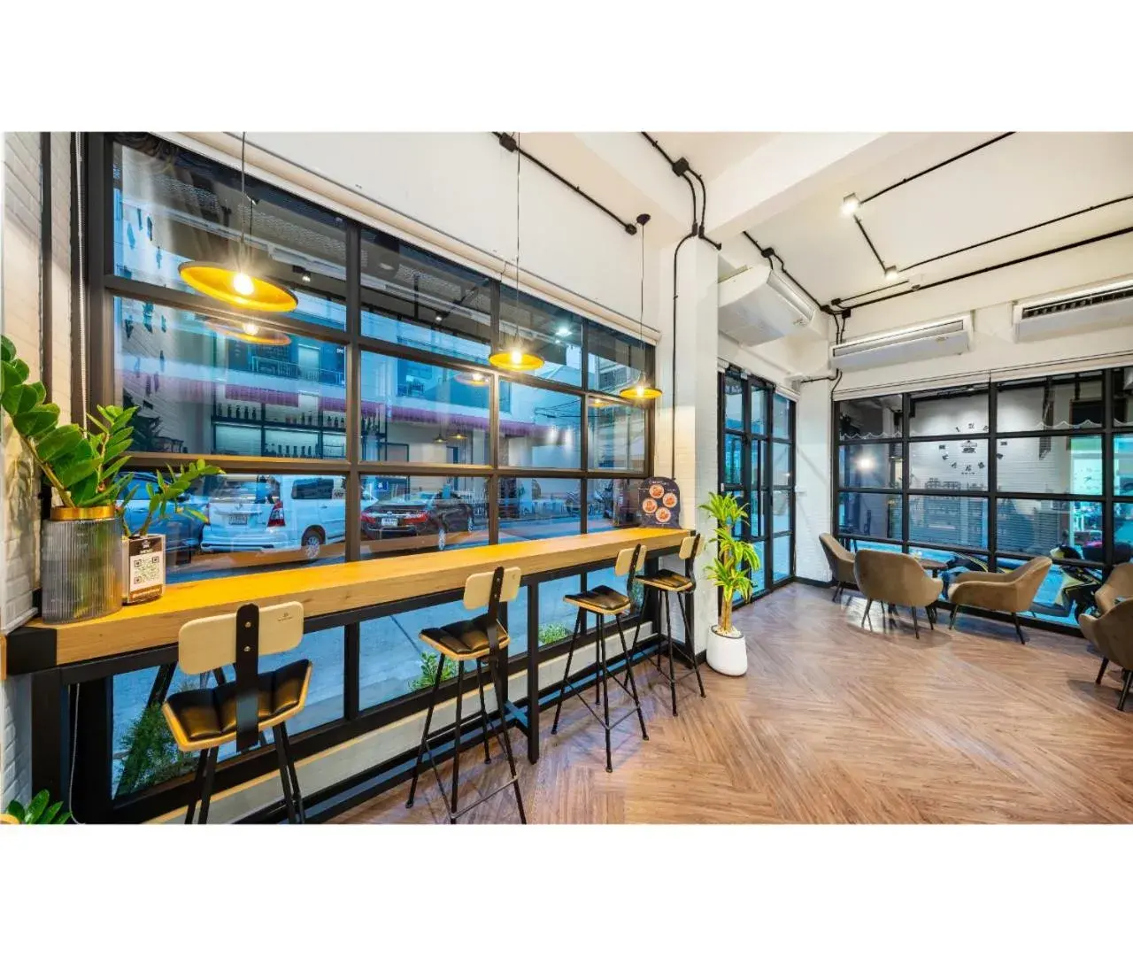 Lobby or reception in Siam Subway Hostel and Café Lobby or reception in Siam Subway Hostel and Café