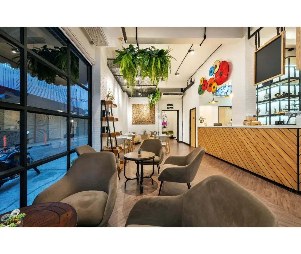 Lobby or reception in Siam Subway Hostel and Café Lobby or reception in Siam Subway Hostel and Café