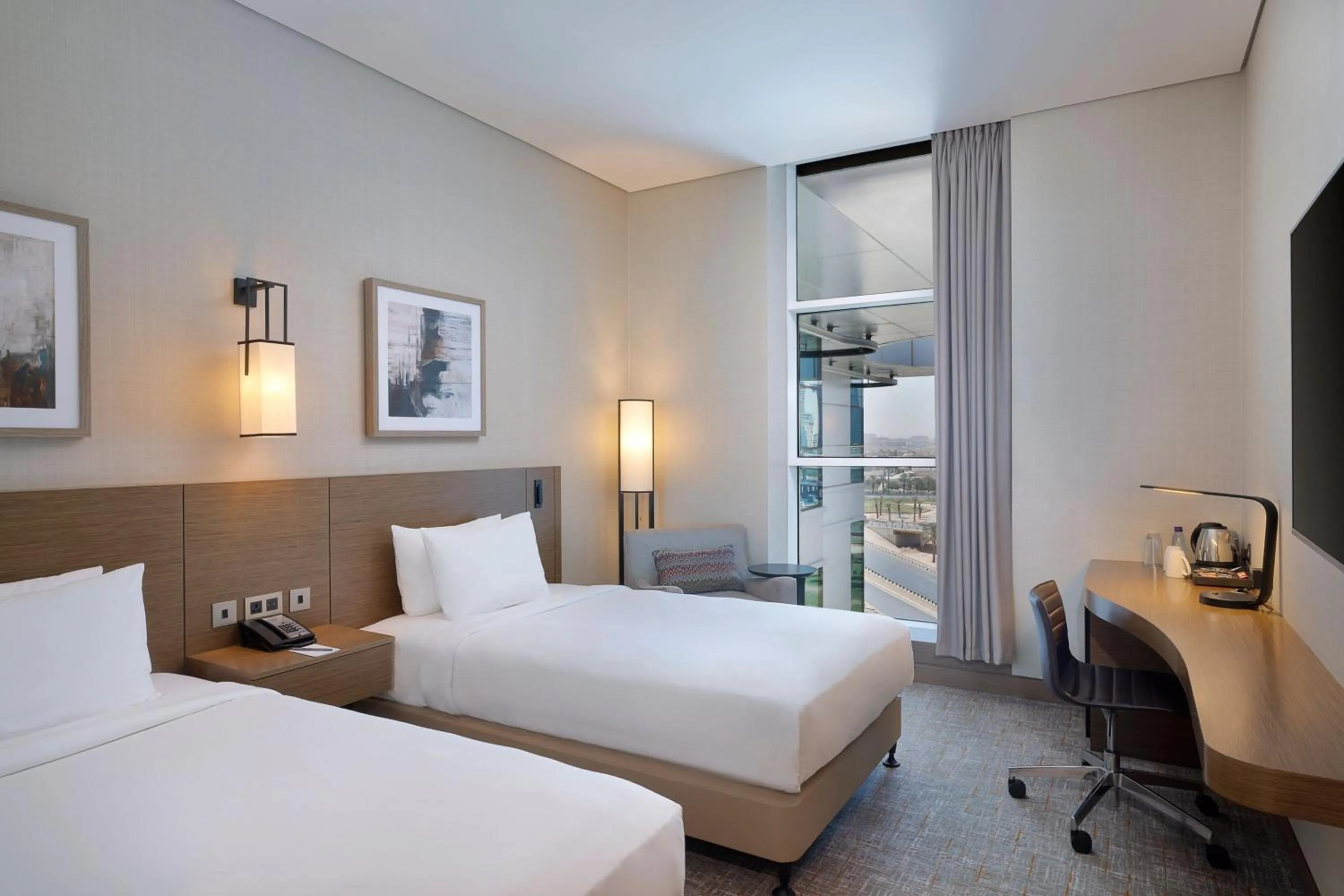 Photo of the whole room, Bed in Courtyard by Marriott Riyadh Northern Ring Road