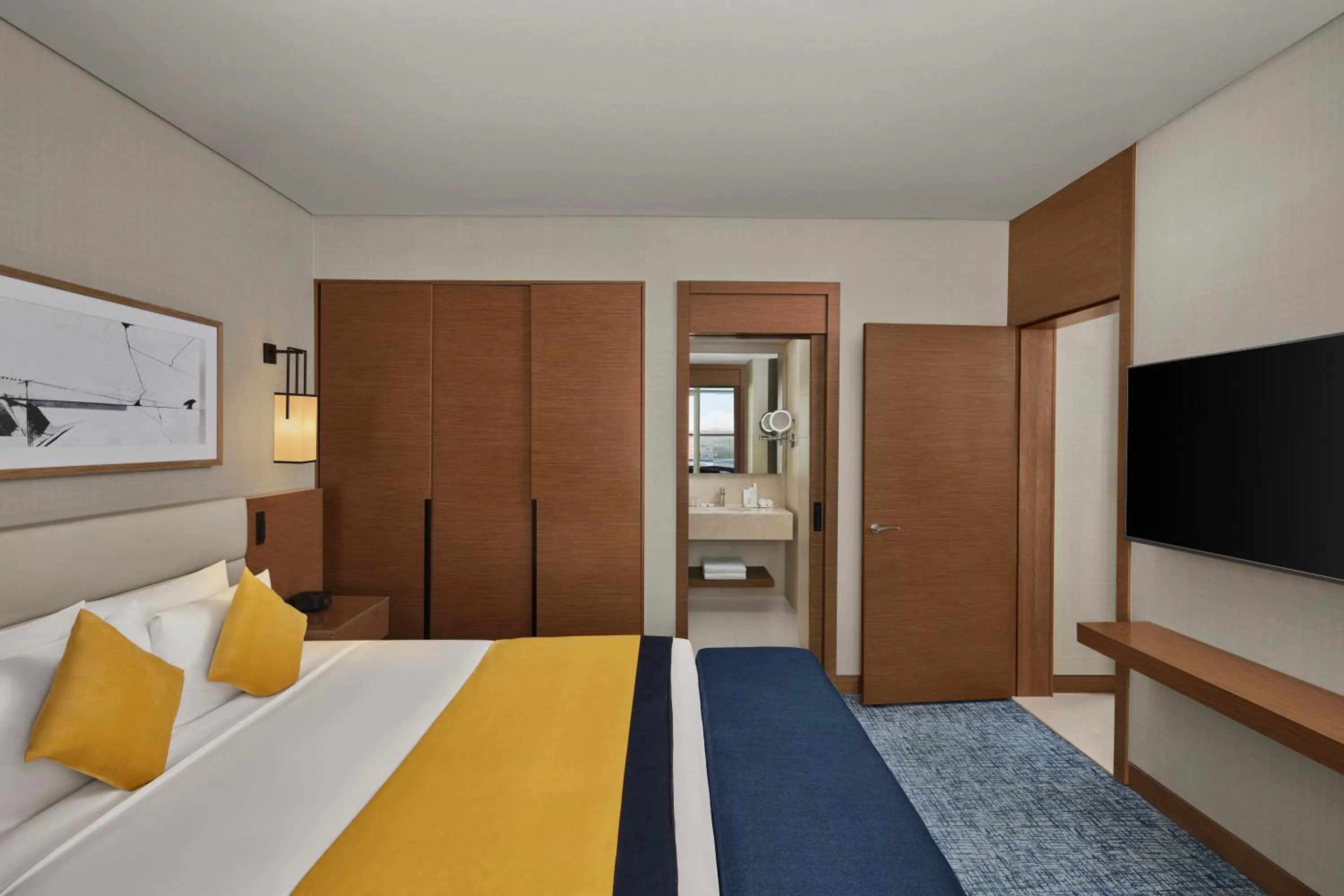 Bedroom, Bed in Courtyard by Marriott Riyadh Northern Ring Road