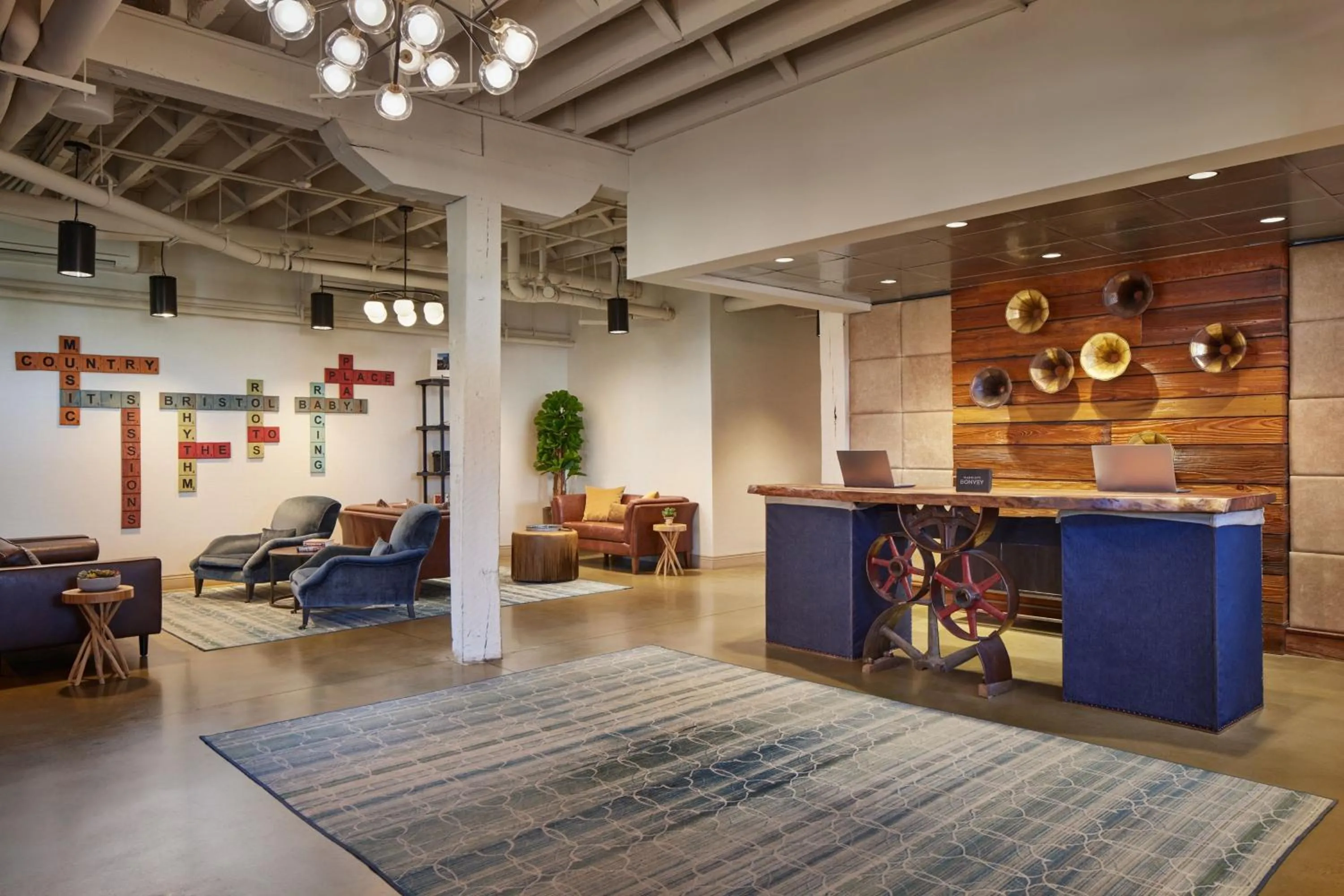 Lobby or reception in The Sessions Hotel, Bristol, a Tribute Portfolio Hotel