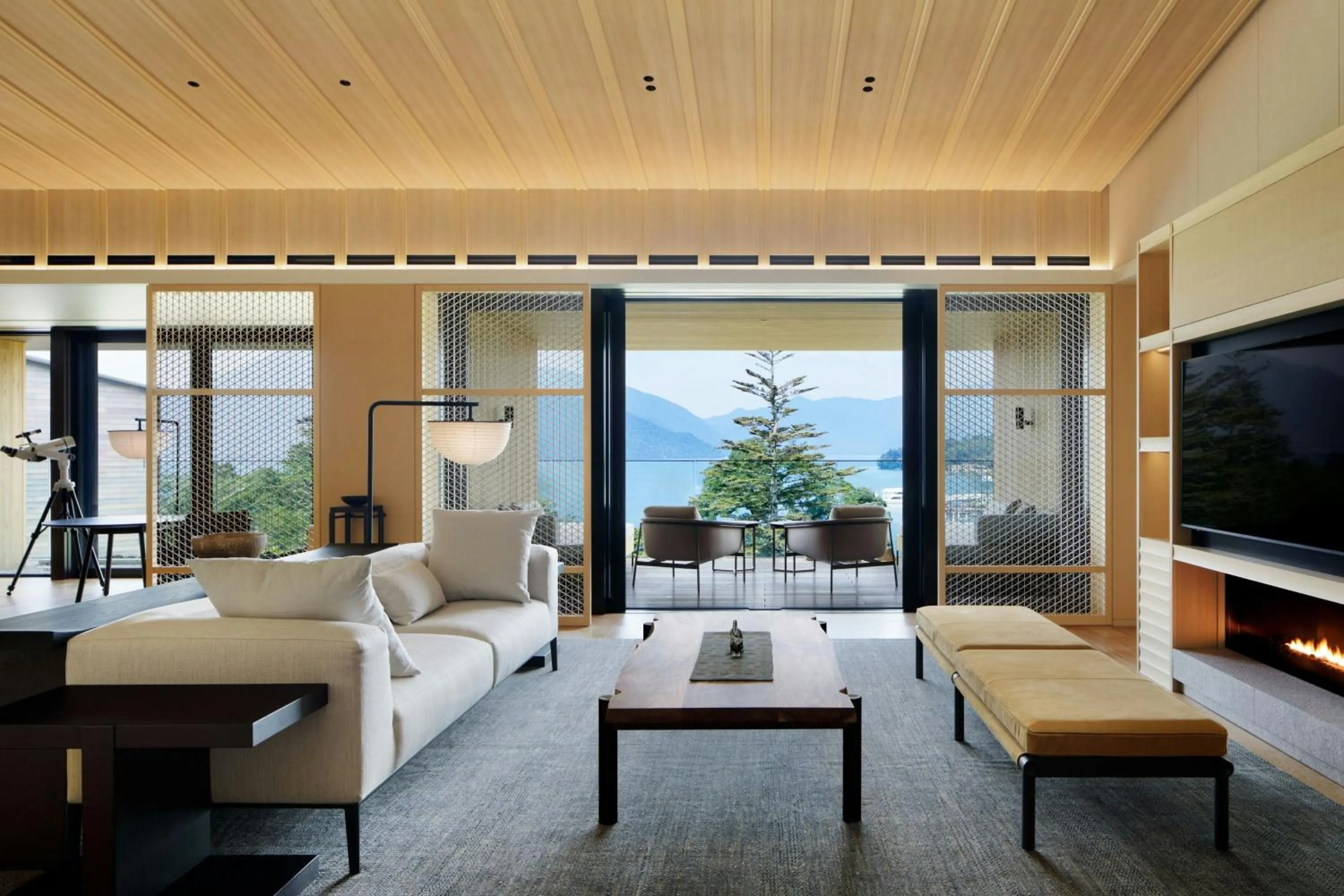 Living room in The Ritz-Carlton, Nikko