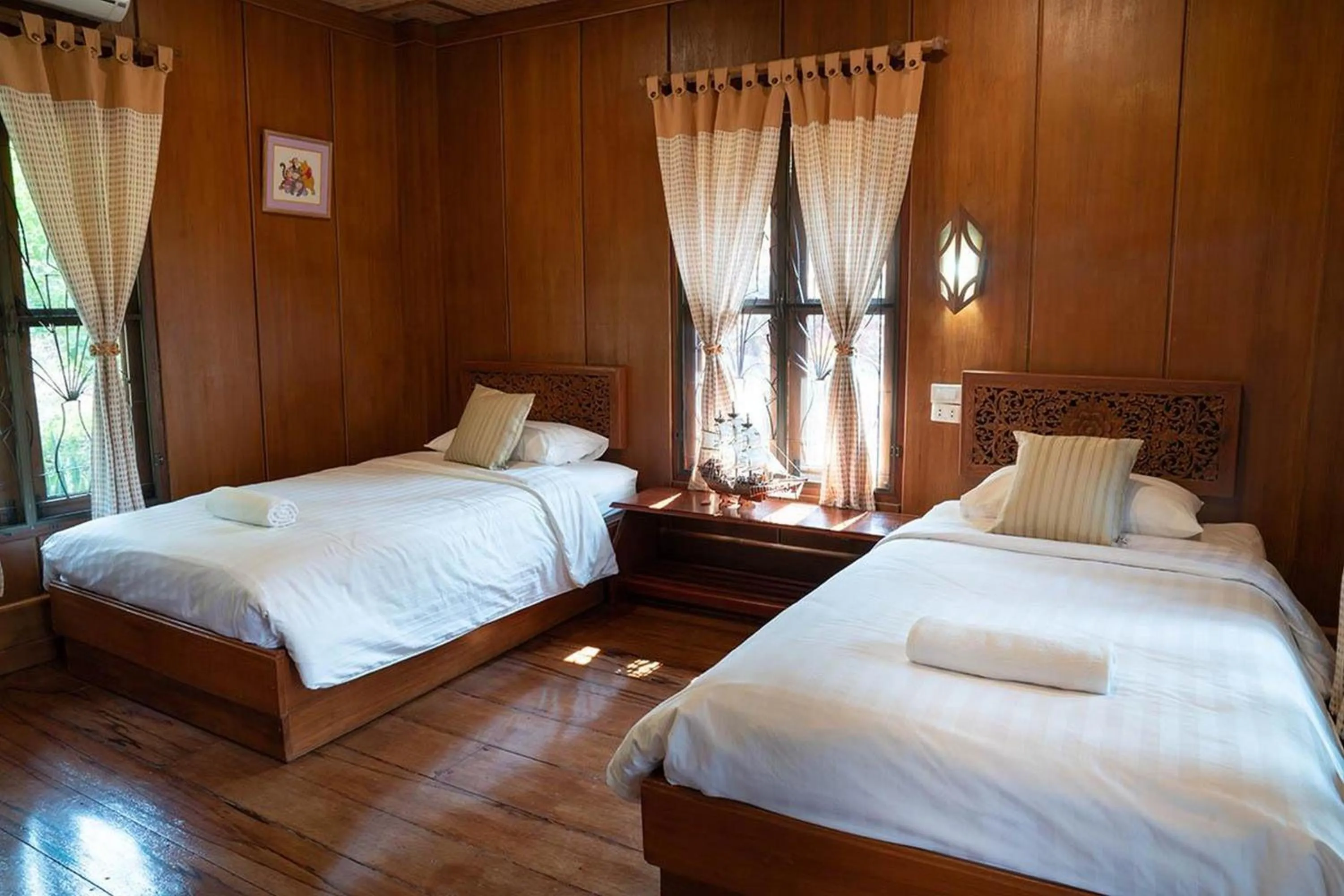 Photo of the whole room, Bed in Bhupimarn Garden House