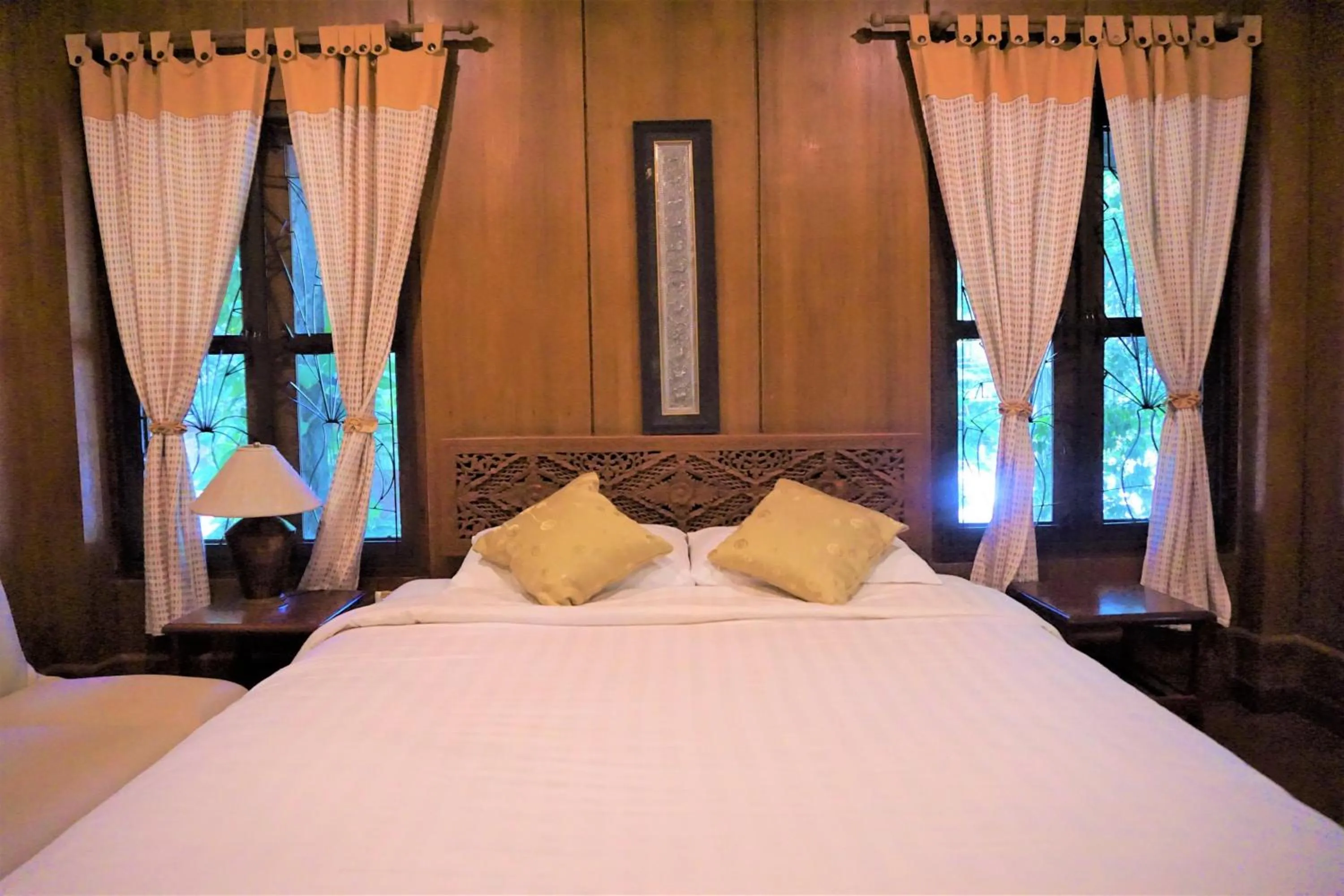 Photo of the whole room, Bed in Bhupimarn Garden House