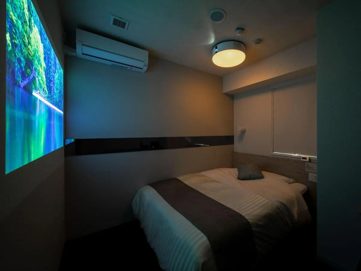 Bed in Super Hotel Mitazono Sendai Airport