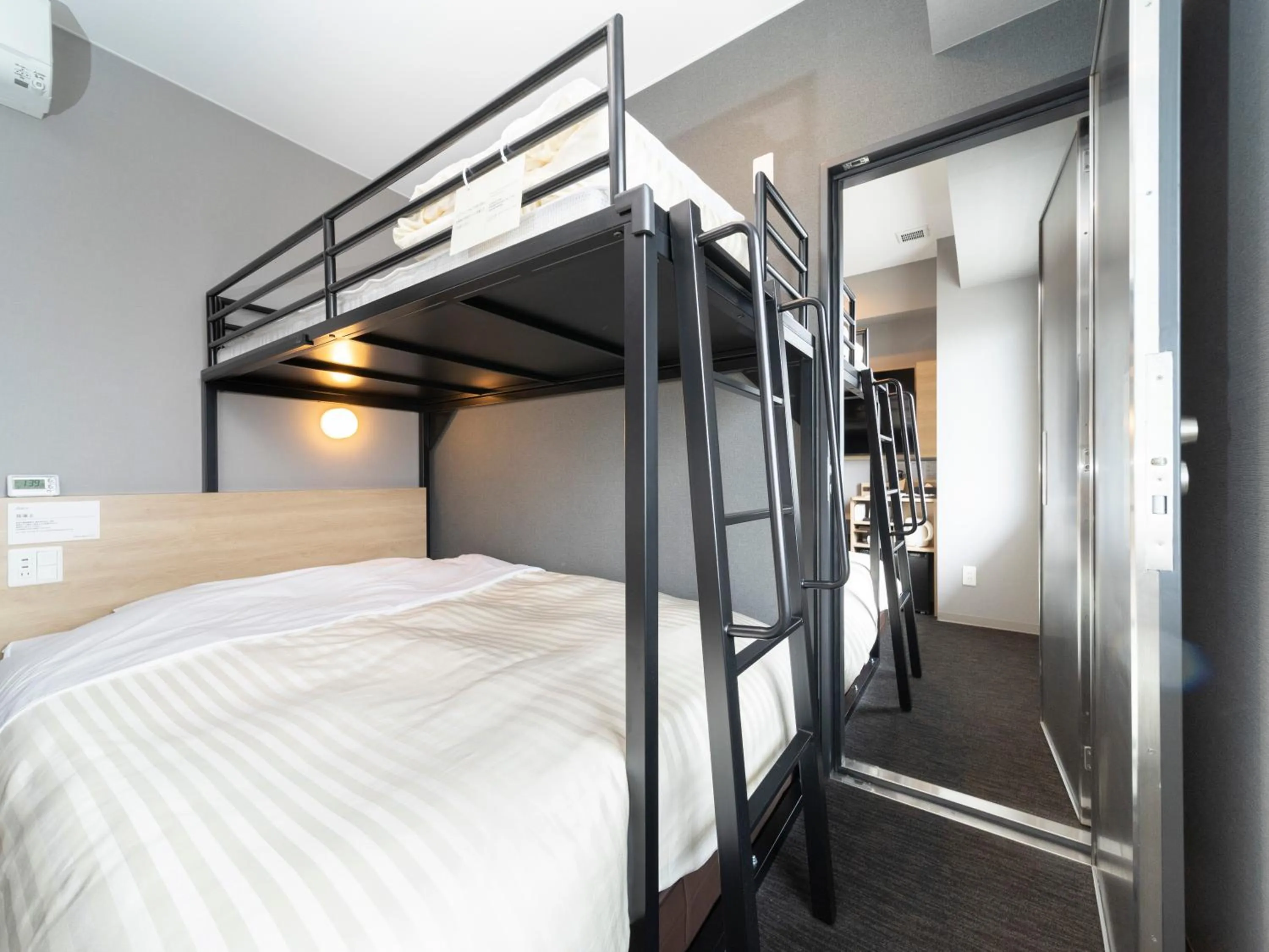 Bed in Super Hotel Mitazono Sendai Airport