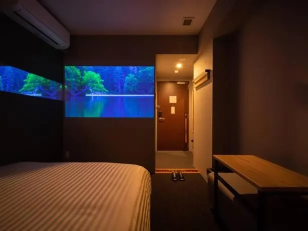 Bed in Super Hotel Mitazono Sendai Airport