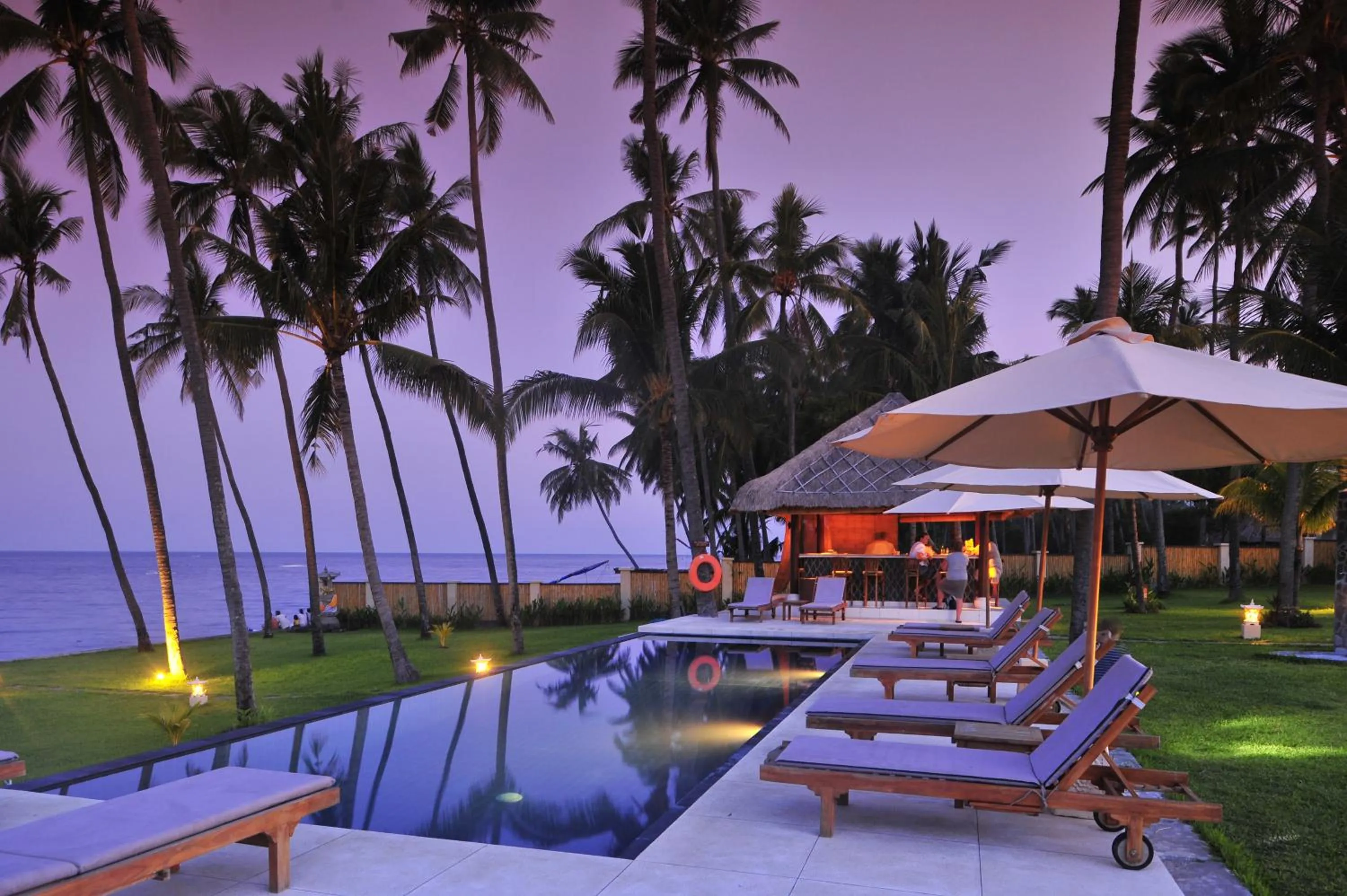 Pool view in Kubu Indah Dive & Spa Resort