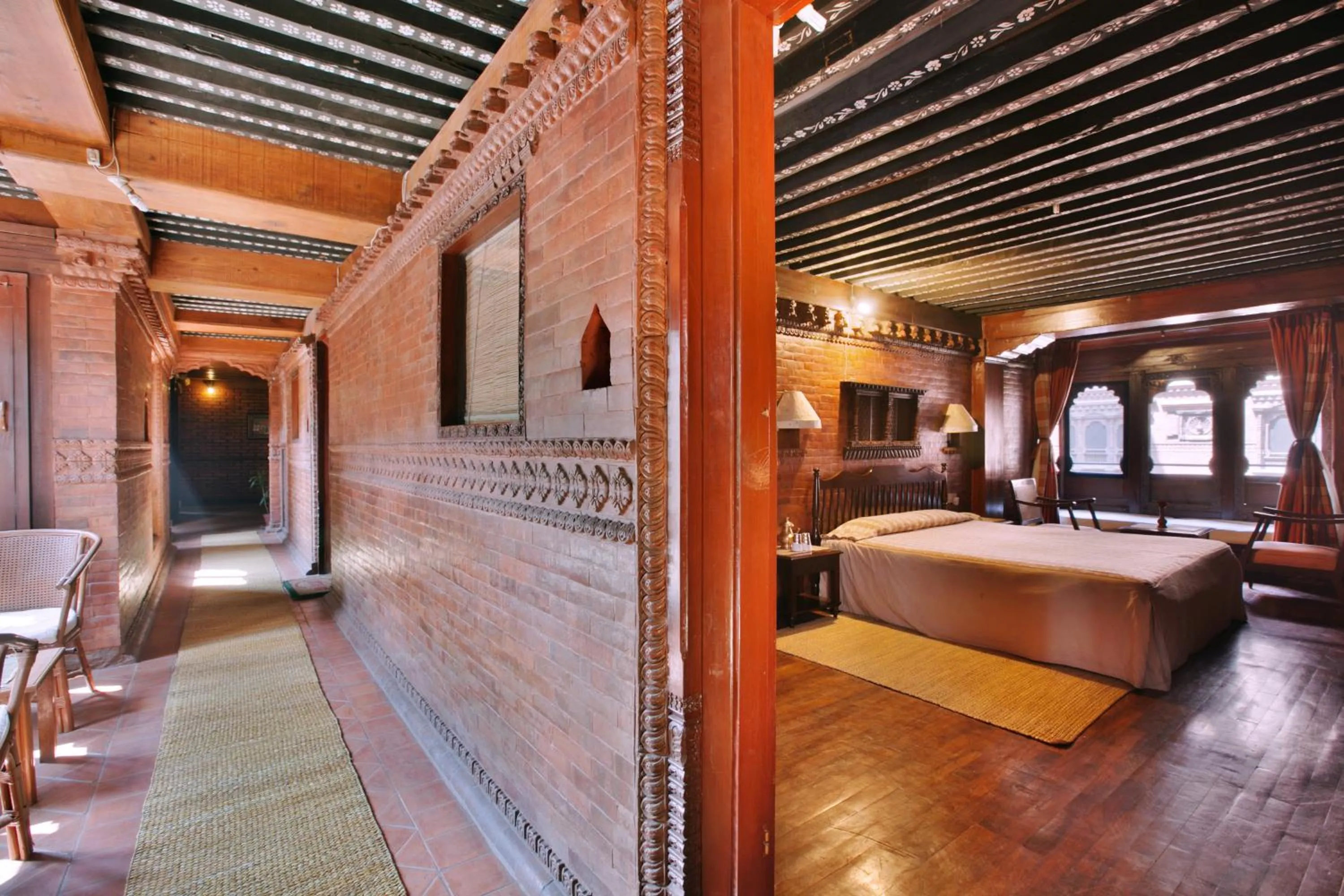 Bedroom, Bed in Kantipur Temple House