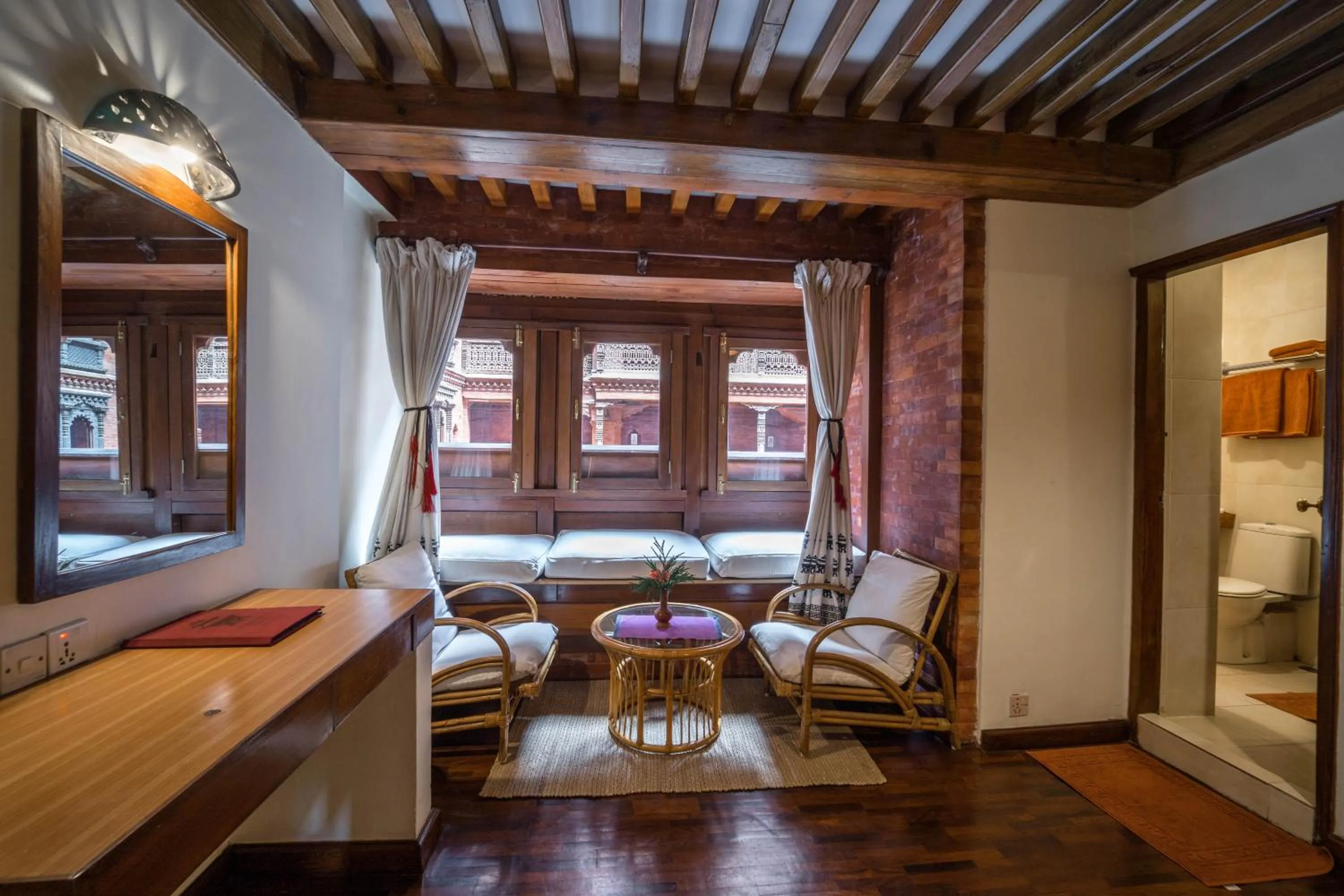 Seating area in Kantipur Temple House