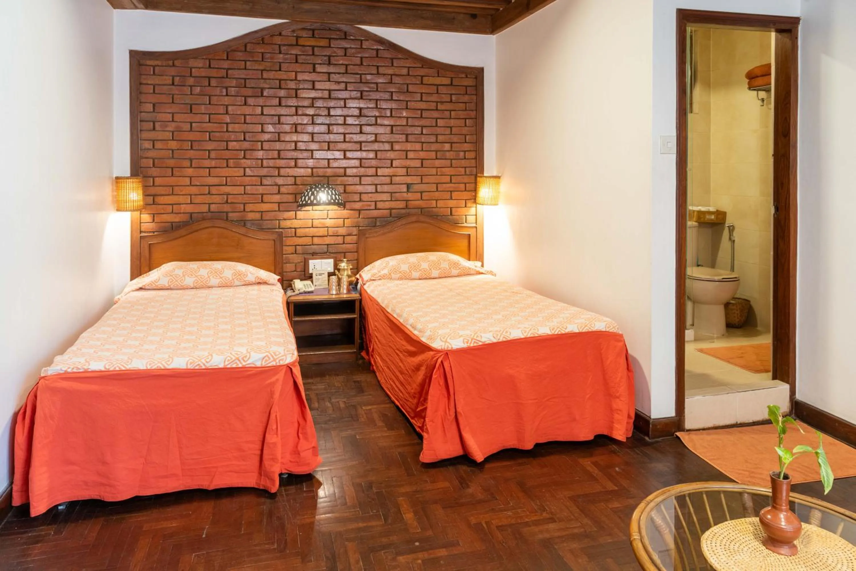 Bedroom, Bed in Kantipur Temple House