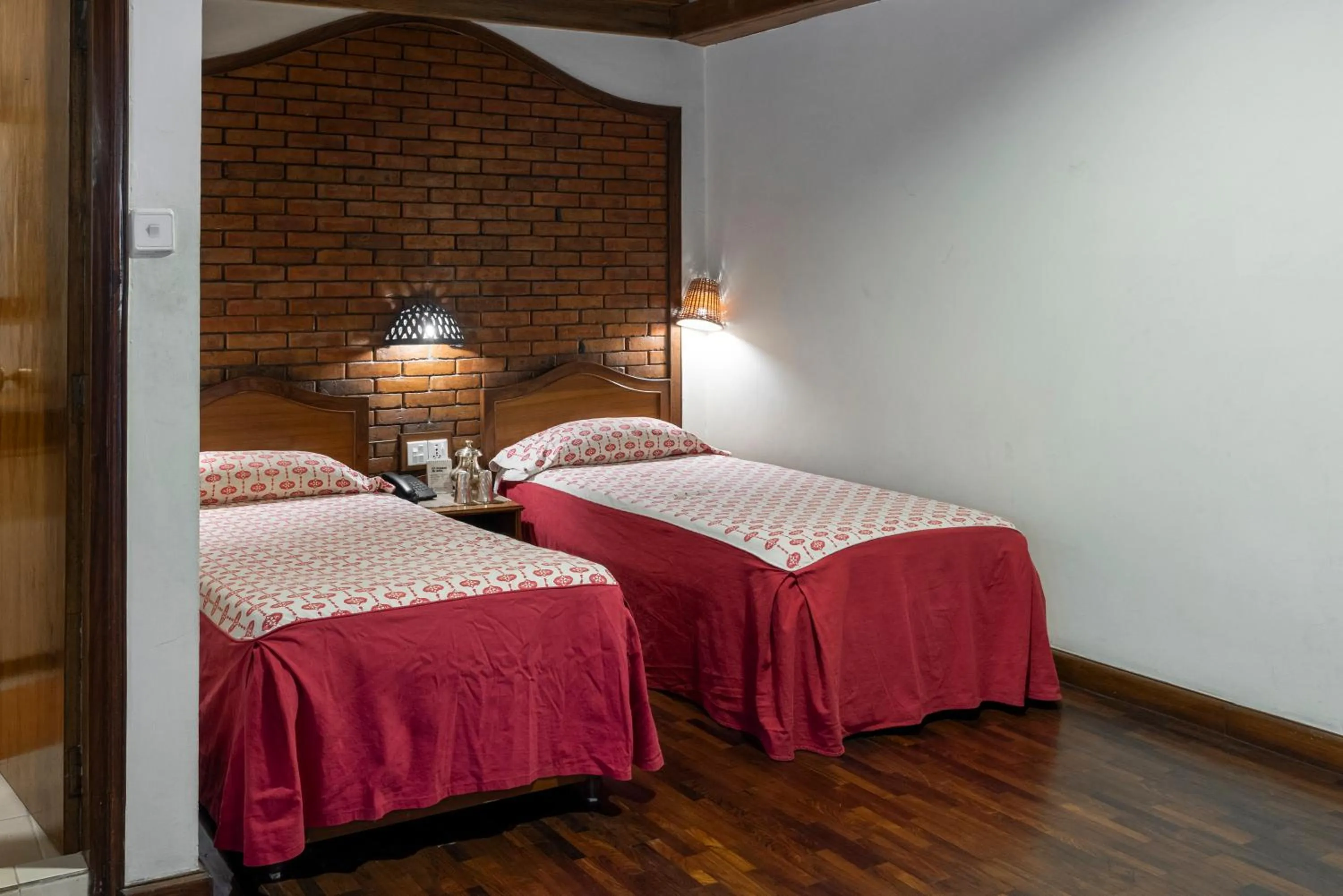 Bed in Kantipur Temple House