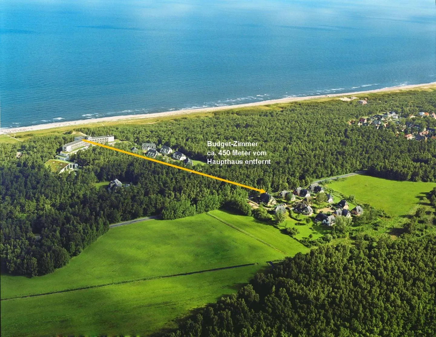 Bird's eye view in Strandhotel Fischland