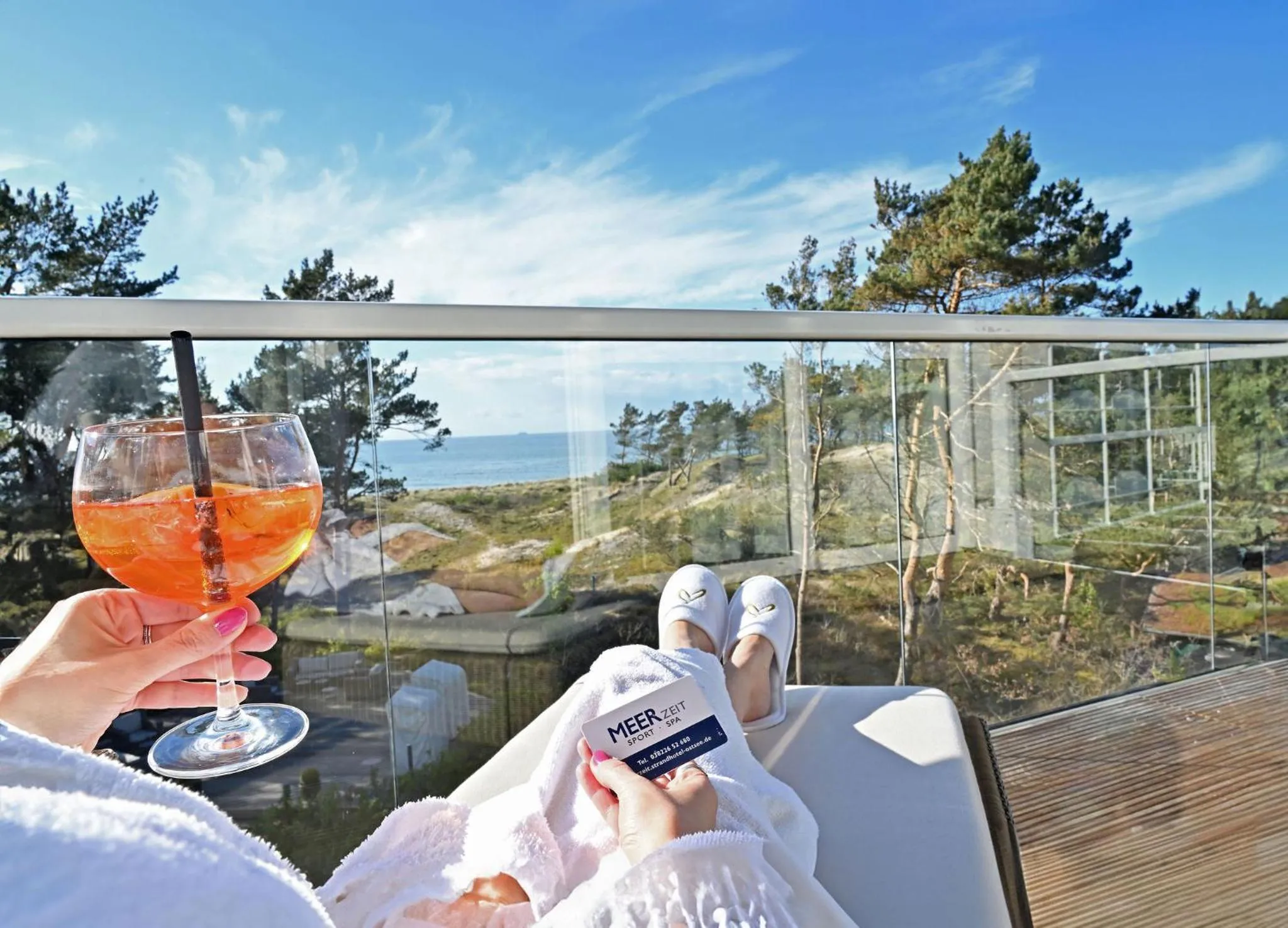 Balcony/Terrace in Strandhotel Fischland